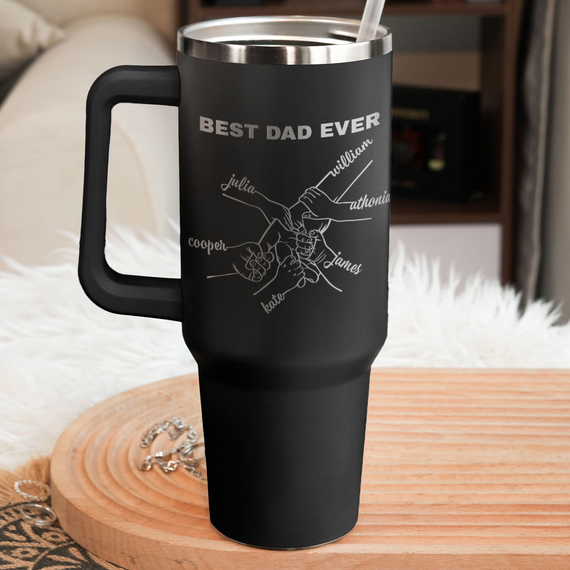 Best Dad Ever Sometimes You Forget You're Awesome - Personalized Engraved 40oz Tumbler