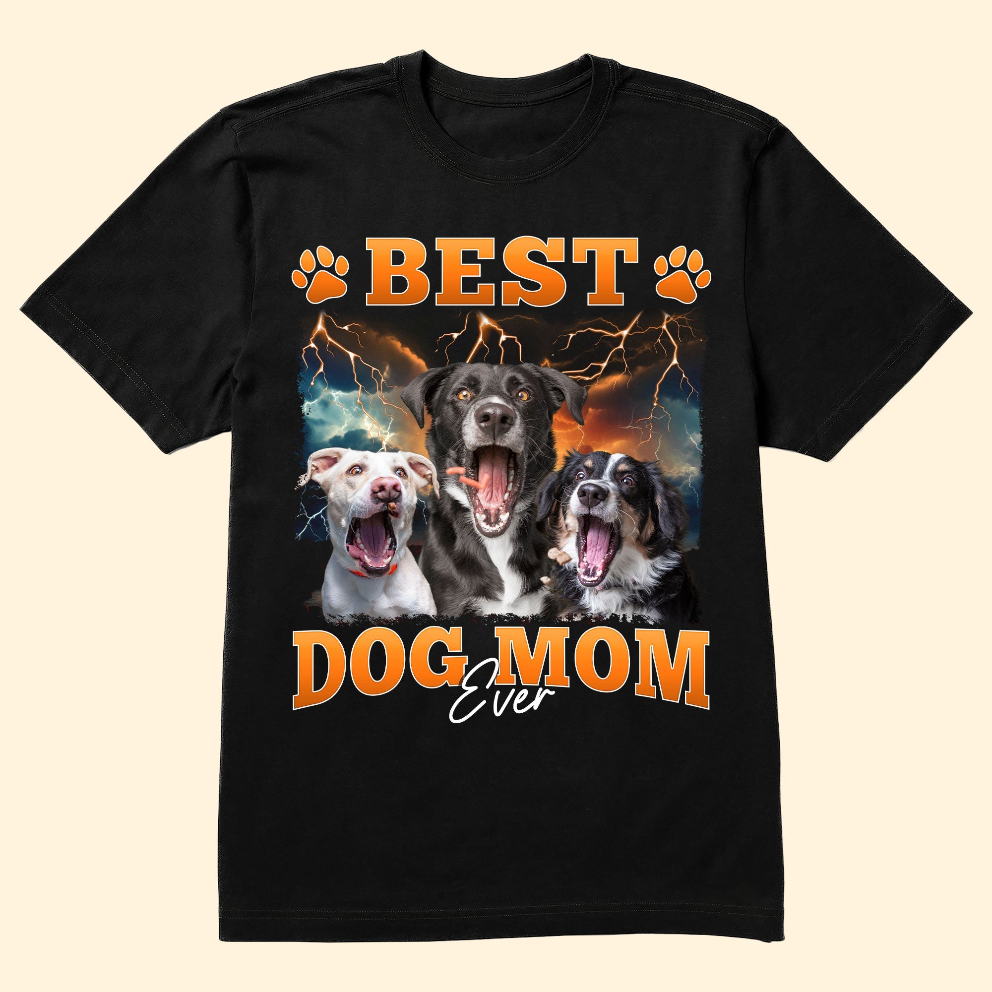 Best Dog Mom Ever - Personalized Photo Shirt