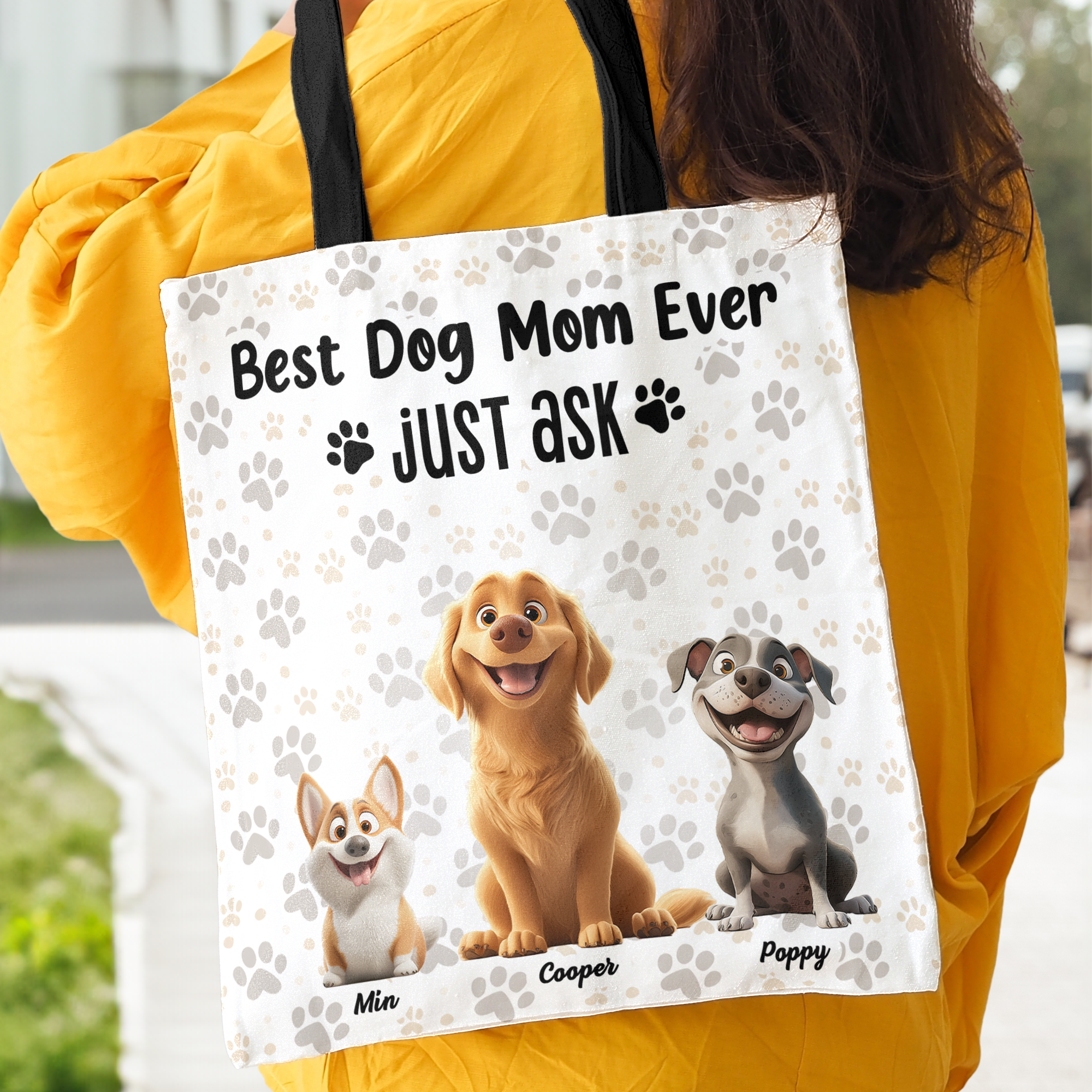 Best Dog Mom Ever - Personalized Tote Bag