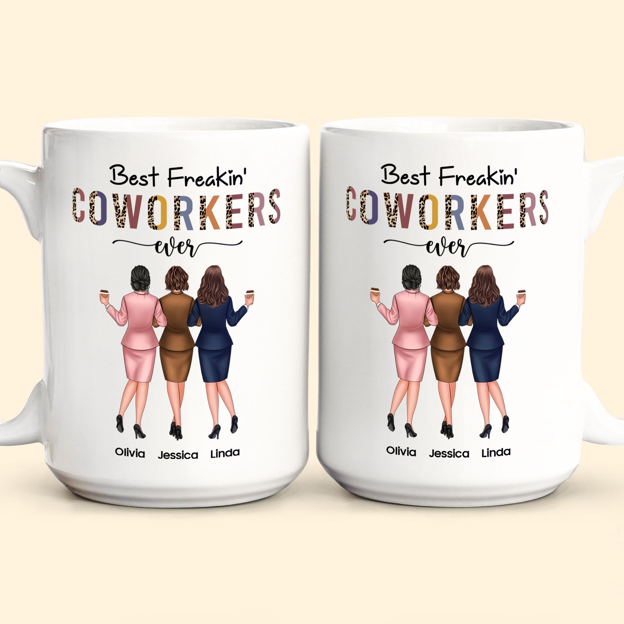 Best Freakin' Coworkers Ever - Personalized Mug