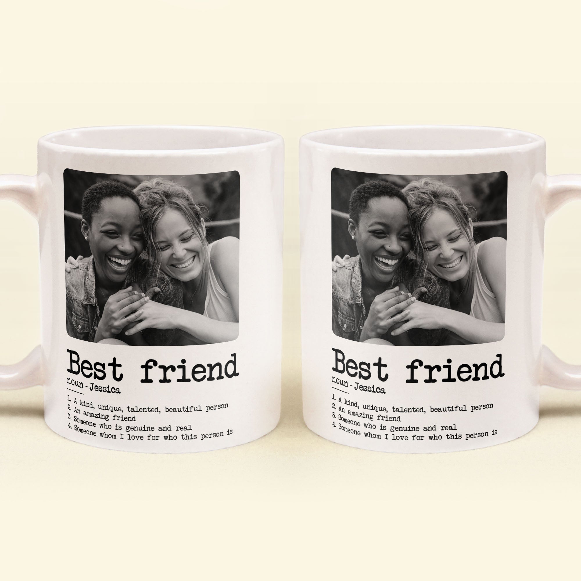 Best Friend Definition - Personalized Photo Mug