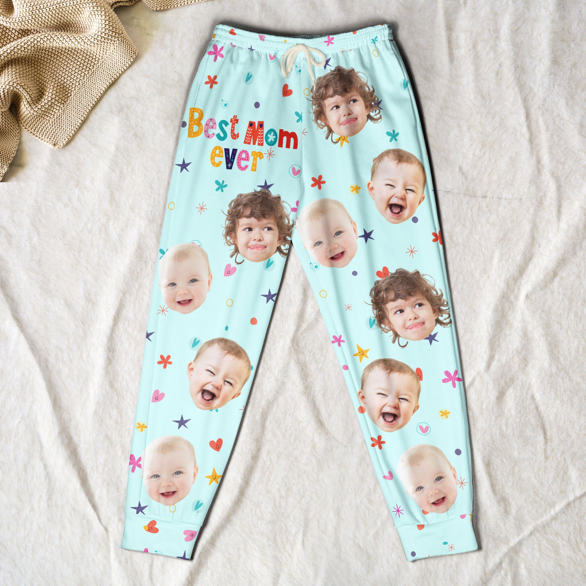 Best Mom Ever - Personalized Photo Sweatpants