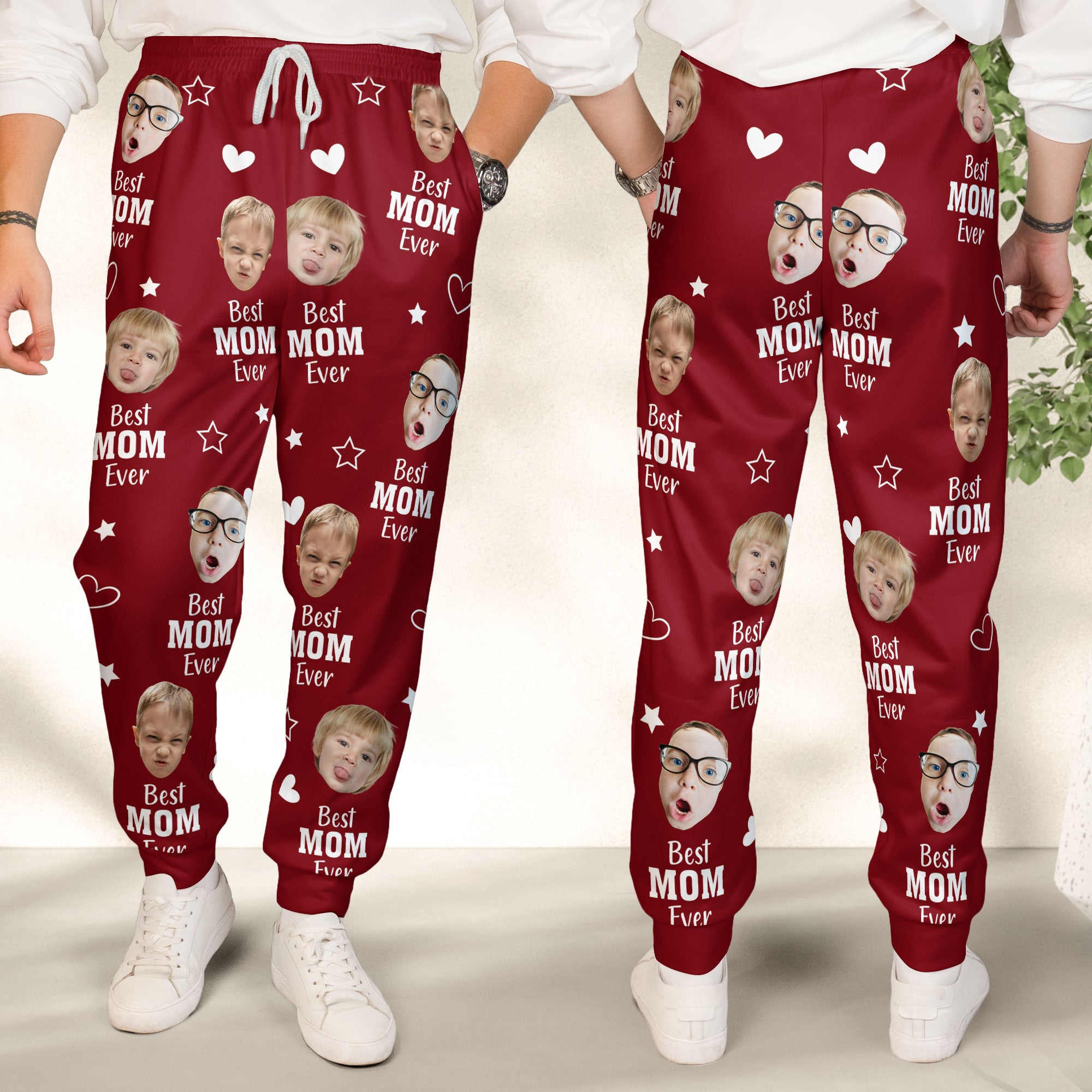 Best Mom Ever - Personalized Photo Sweatpants