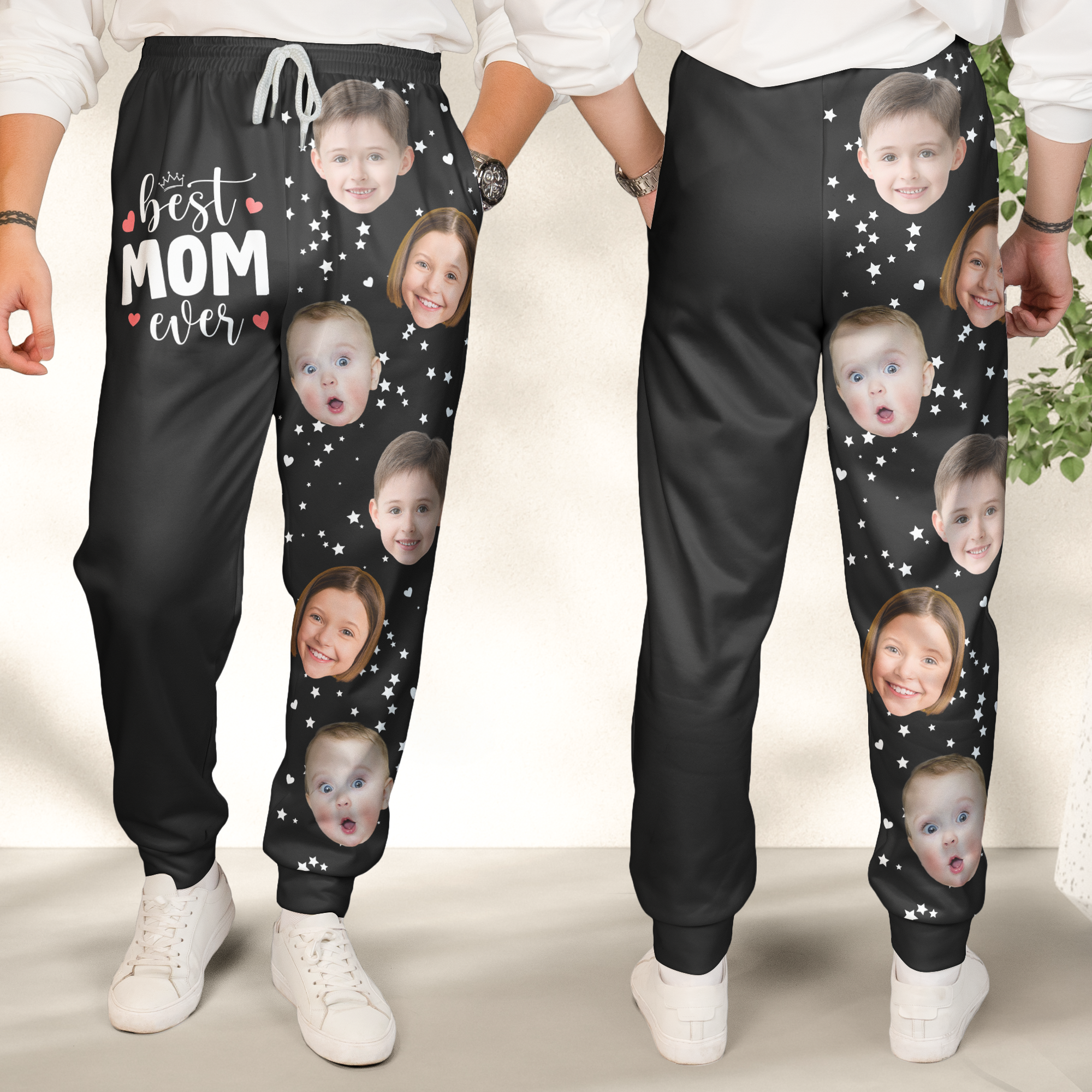 Best Mom Ever, Best Dad Ever - Personalized Photo Sweatpants