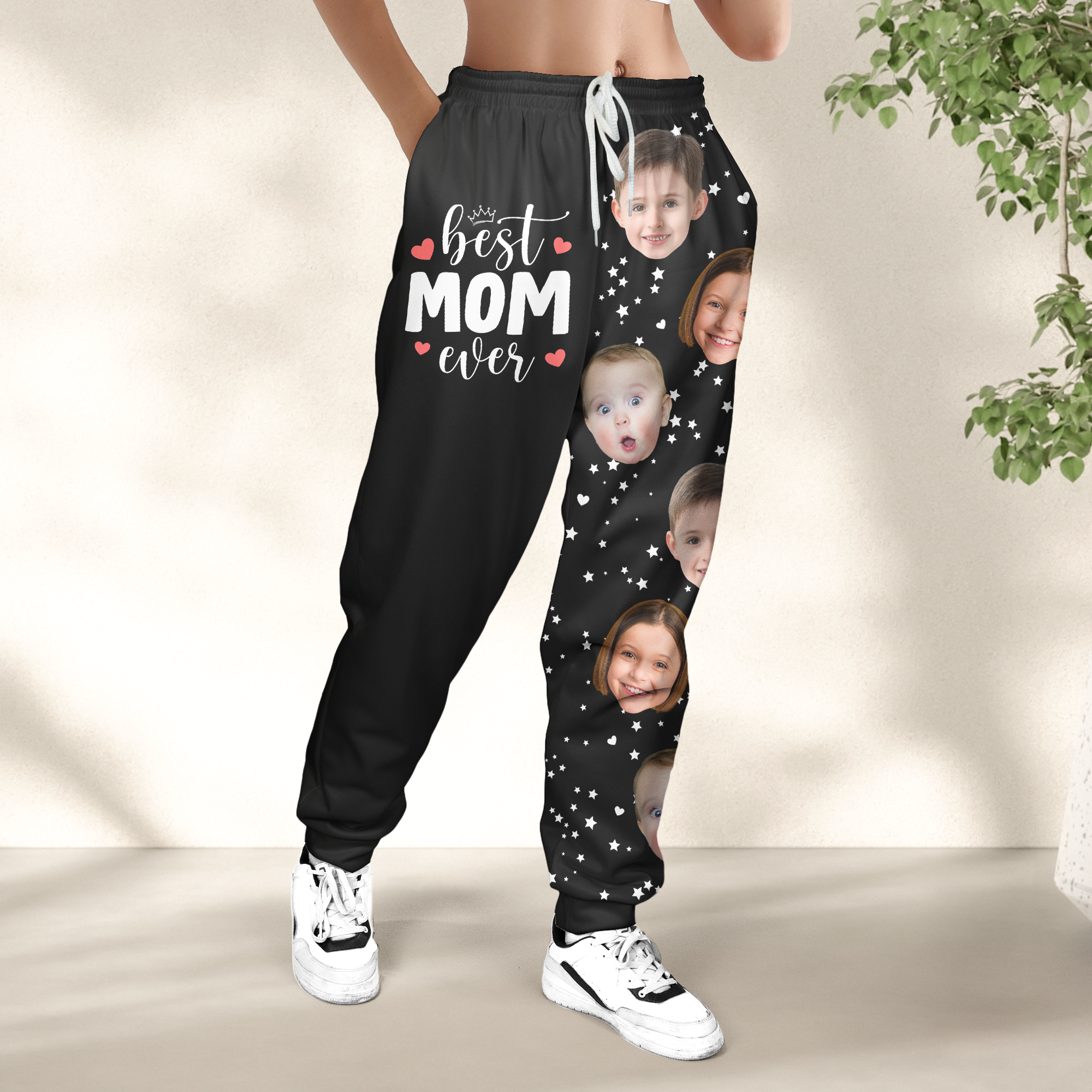 Best Mom Ever, Best Dad Ever - Personalized Photo Sweatpants