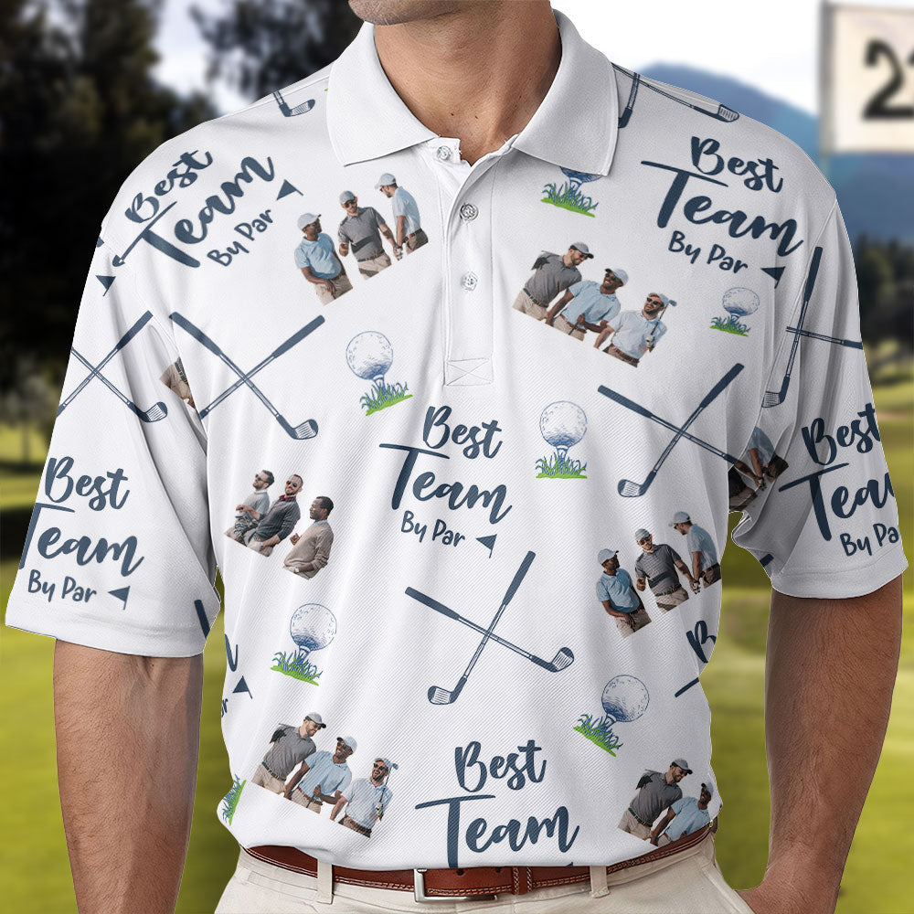 Best Team By Par - Personalized Photo Polo Shirt