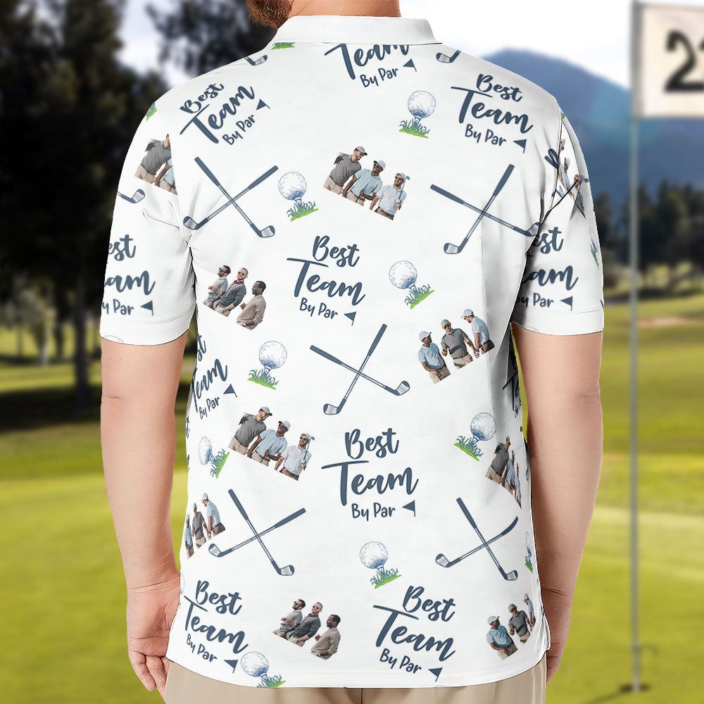 Best Team By Par - Personalized Photo Polo Shirt