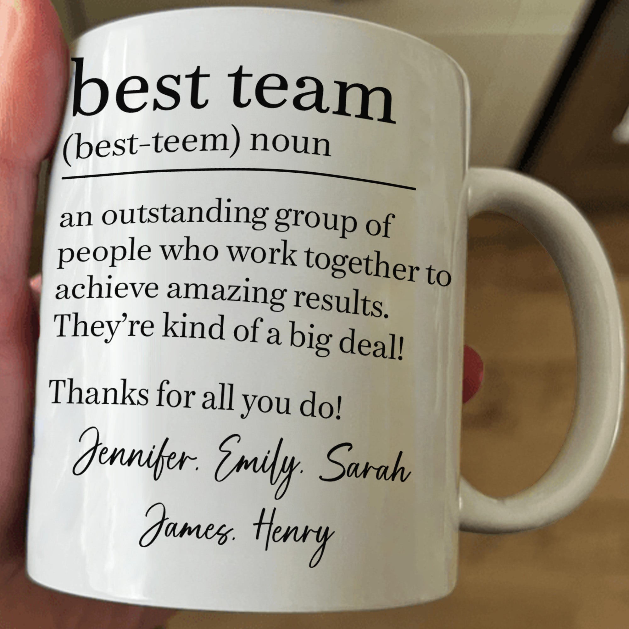 Best Team - Coworker Appreciation Thank You Gifts For Employee - Personalized Mug