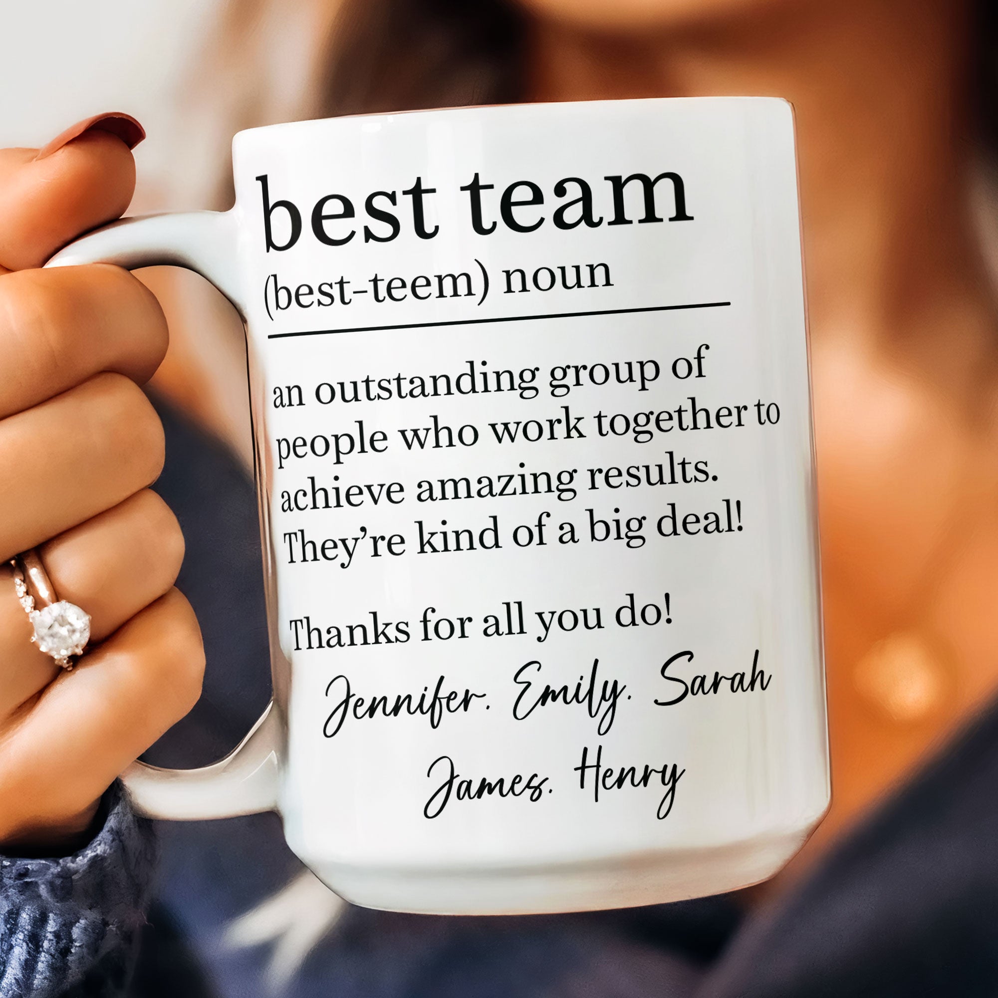 Best Team - Coworker Appreciation Thank You Gifts For Employee - Personalized Mug