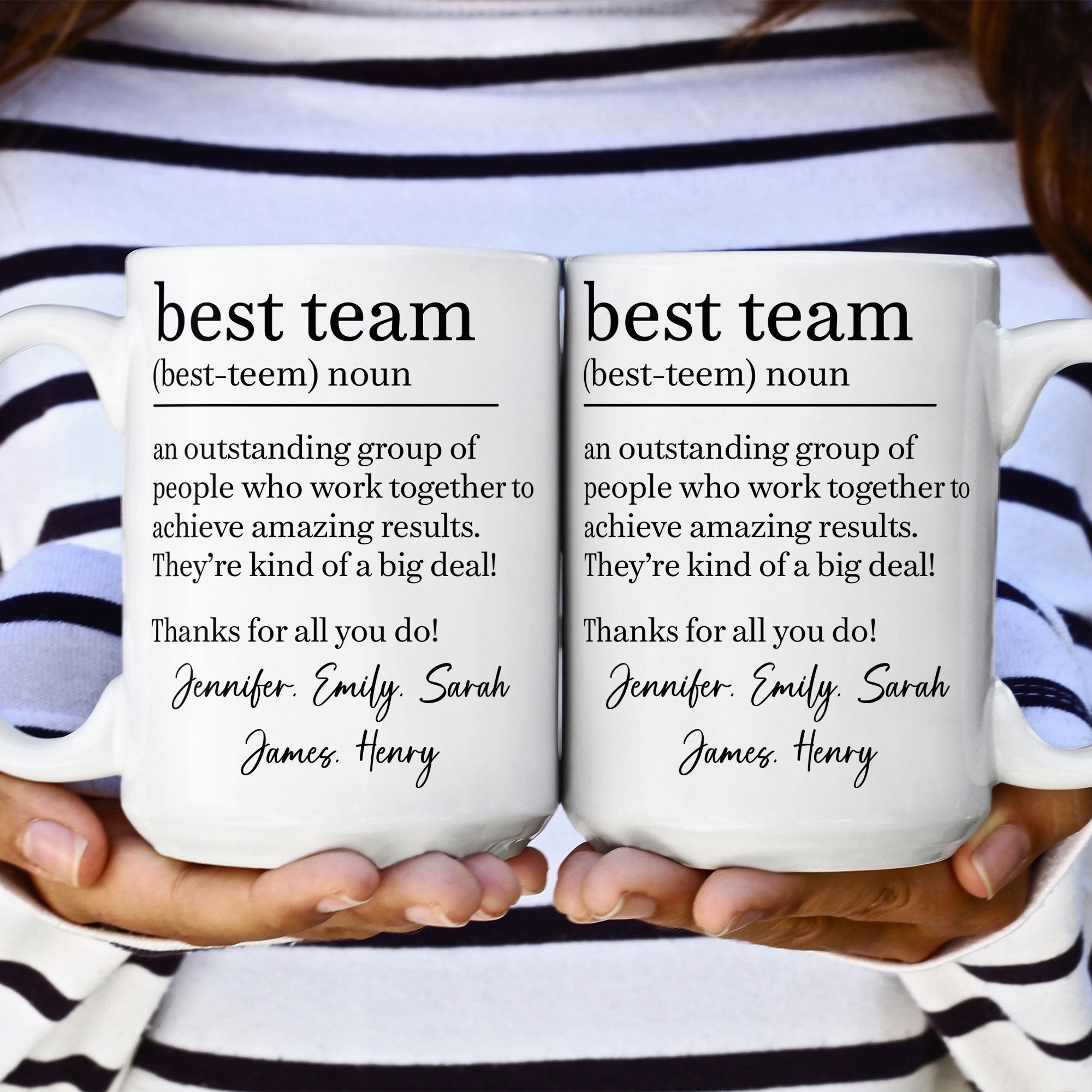 Best Team - Coworker Appreciation Thank You Gifts For Employee - Personalized Mug