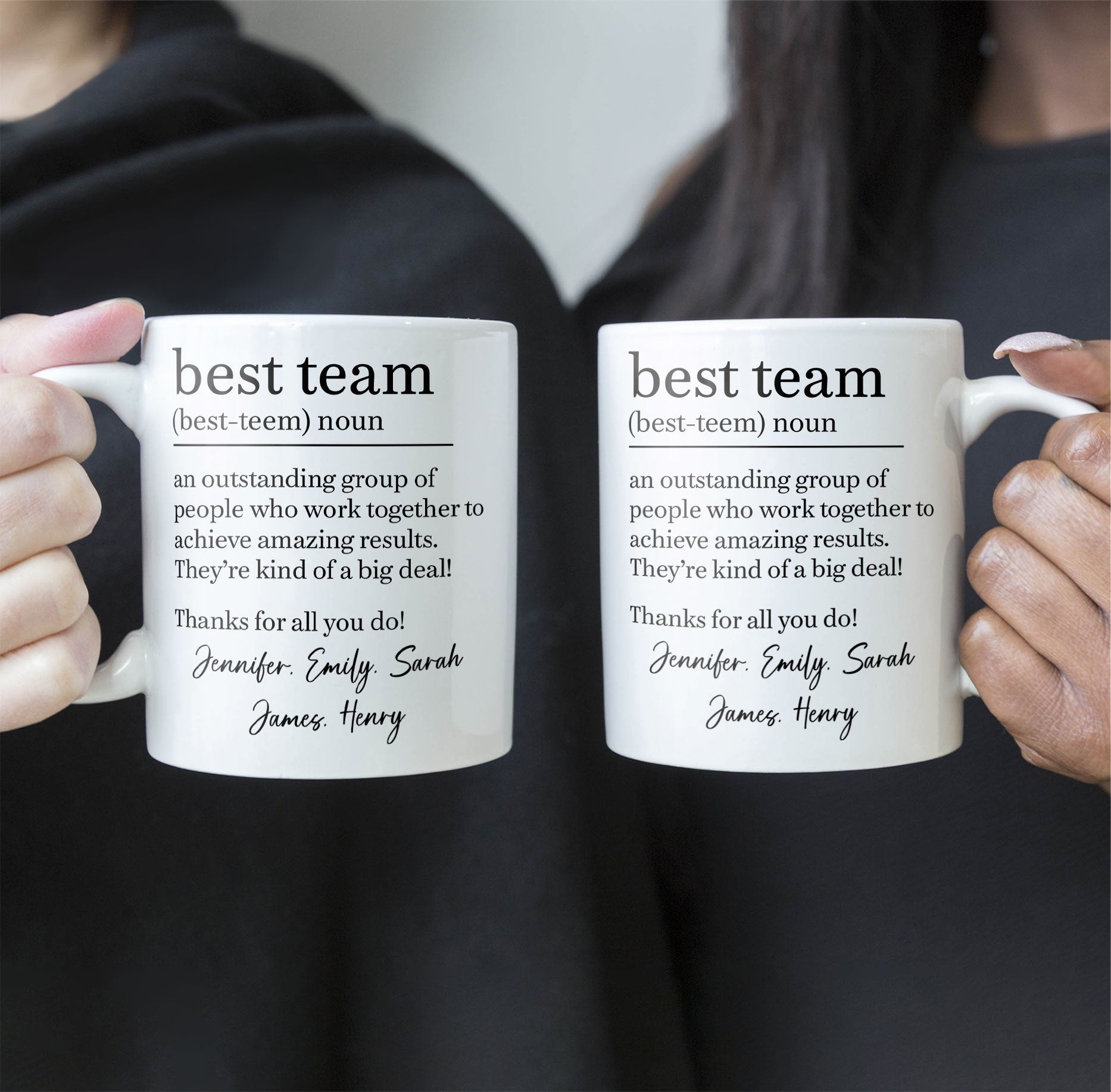 Best Team - Coworker Appreciation Thank You Gifts For Employee - Personalized Mug