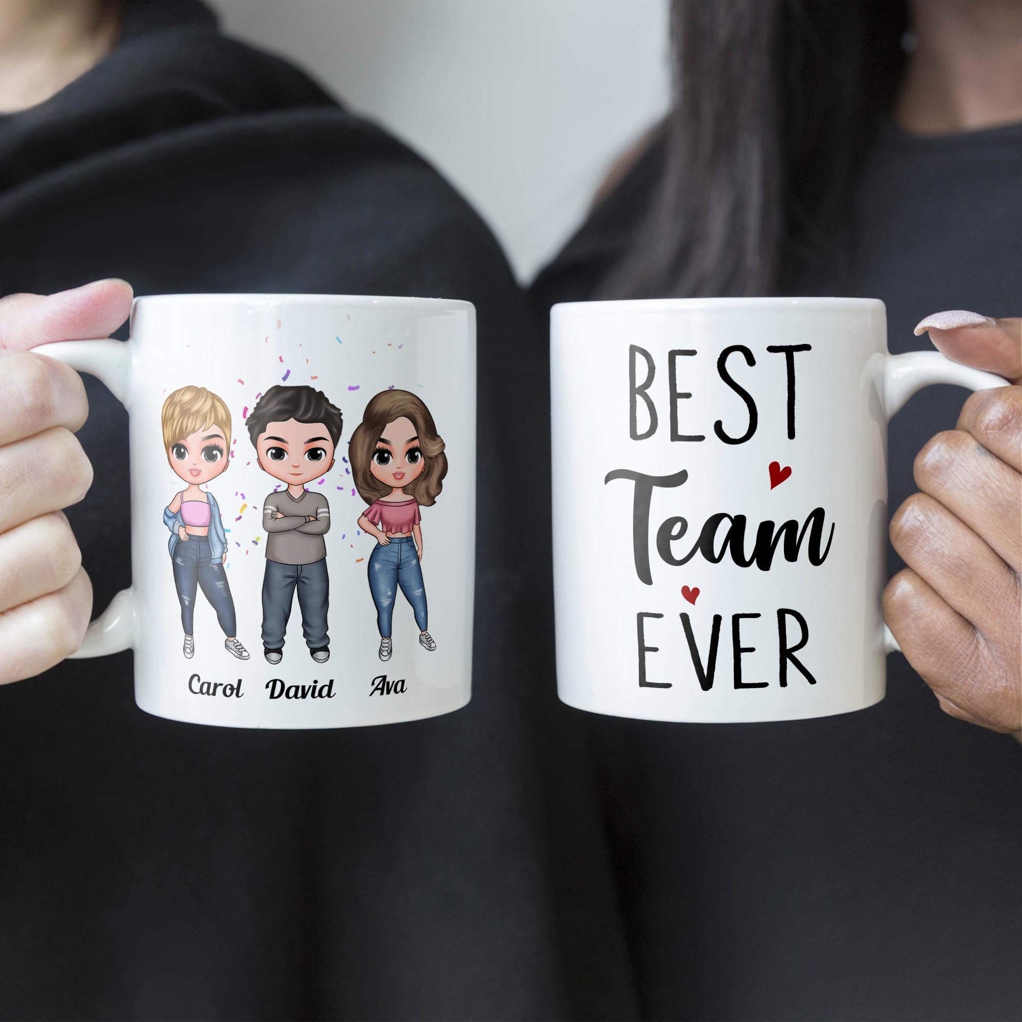 Best Team Ever - Personalized Mug - Birthday, Christmas Gift For Colleagues