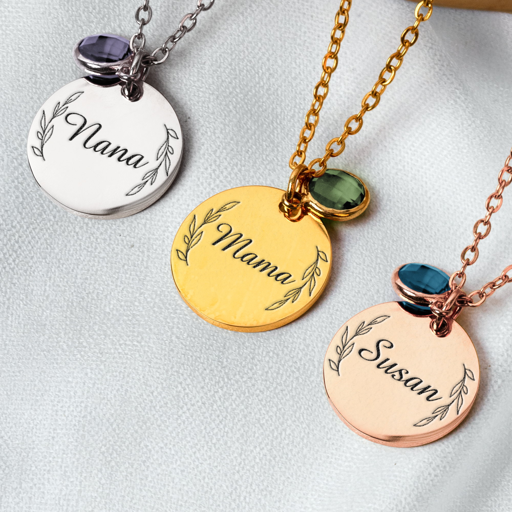 Birthday Gift For Mom Daughter Family Bridesmaid - Personalized Birthstone Necklace