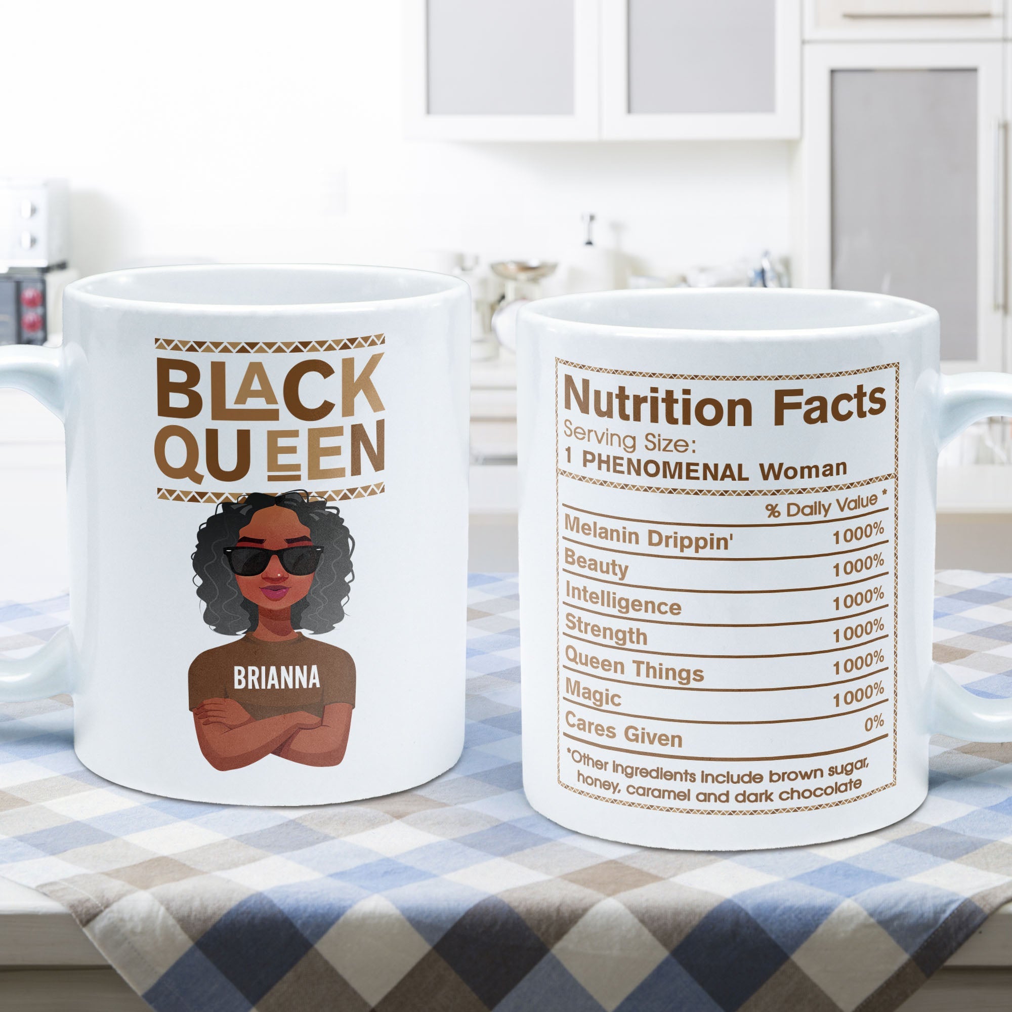 Black Queen Facts - Personalized Mug