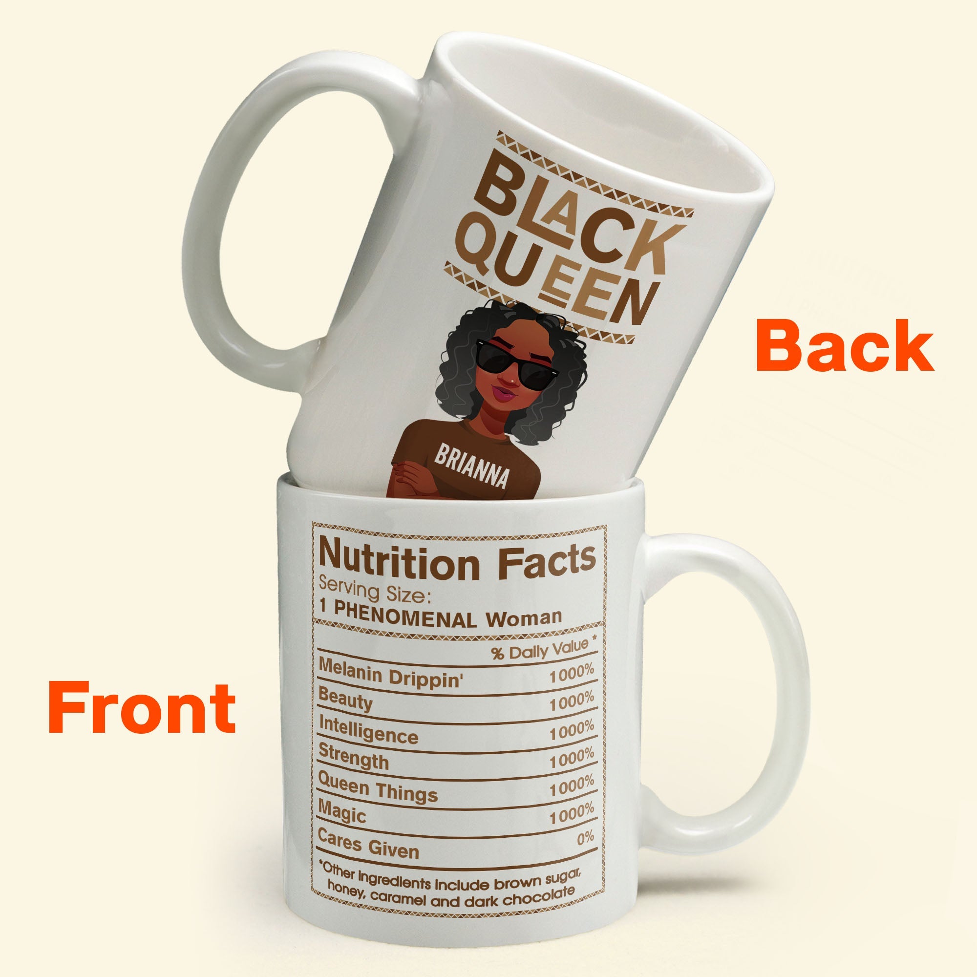 Black Queen Facts - Personalized Mug