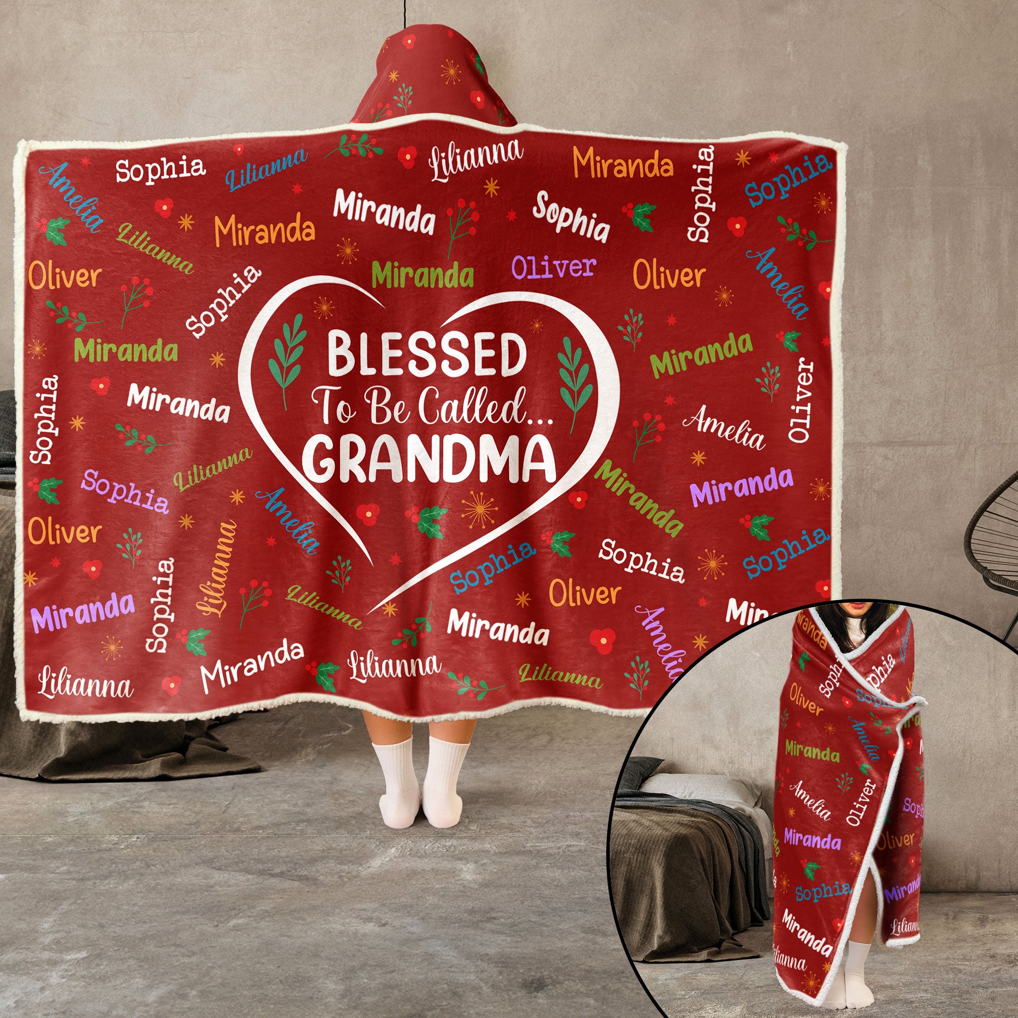 Blessed To Be Called - Personalized Wearable Blanket Hoodie