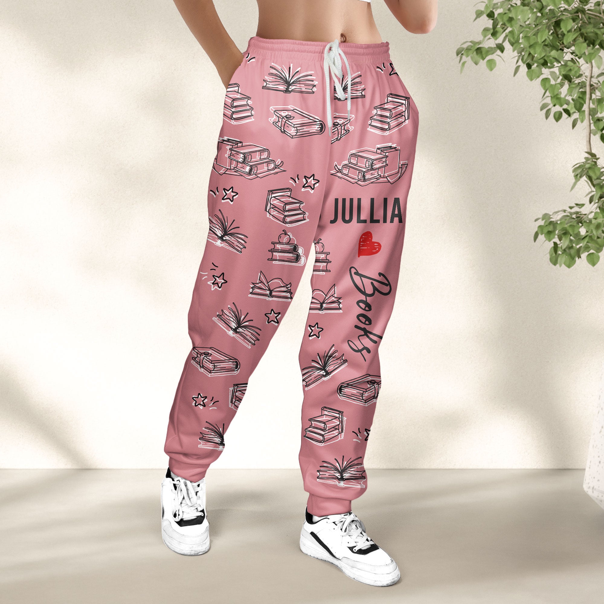 Book Lovers Custom Name - Personalized Sweatpants