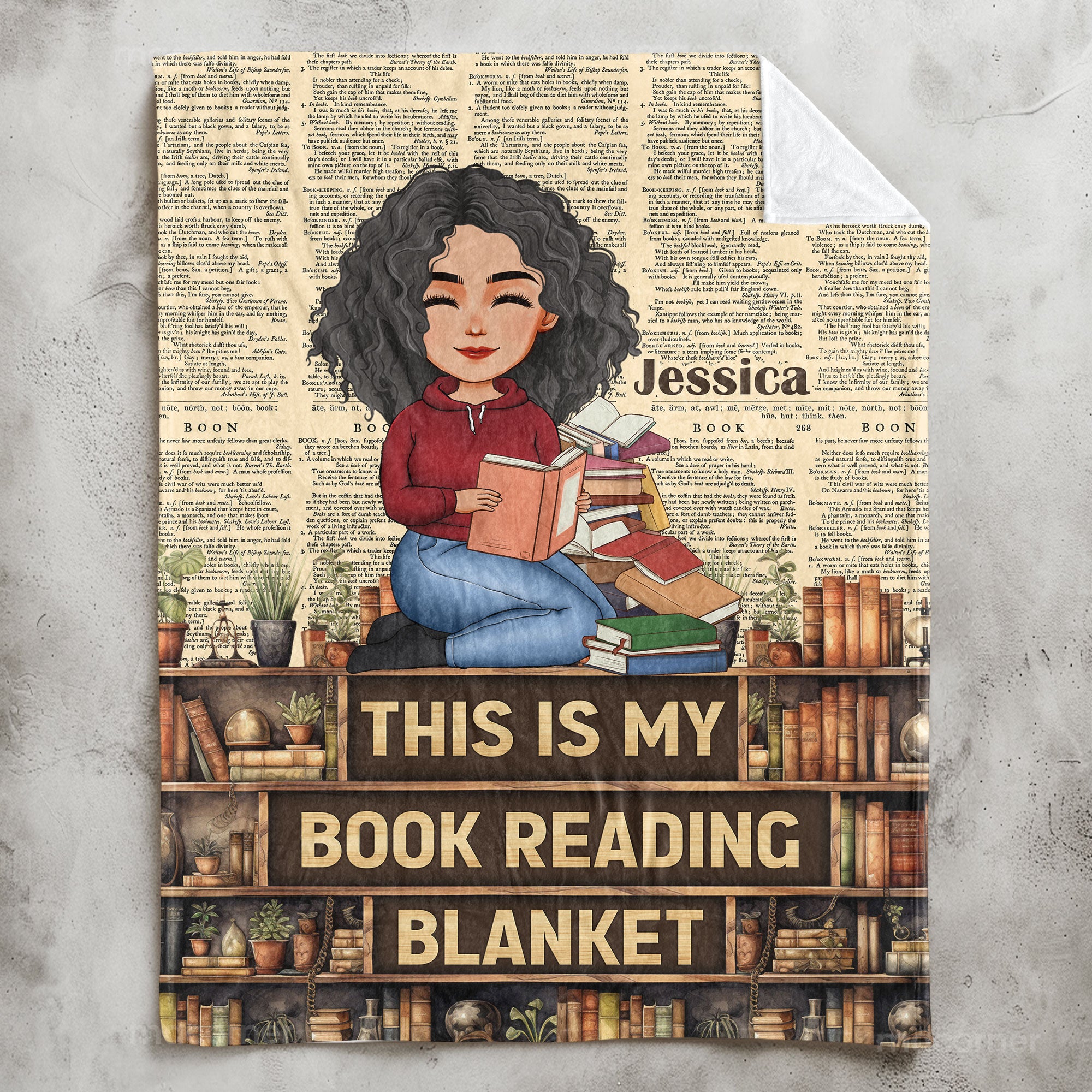 Book Lovers This Is My Book Reading Blanket - Personalized Blanket