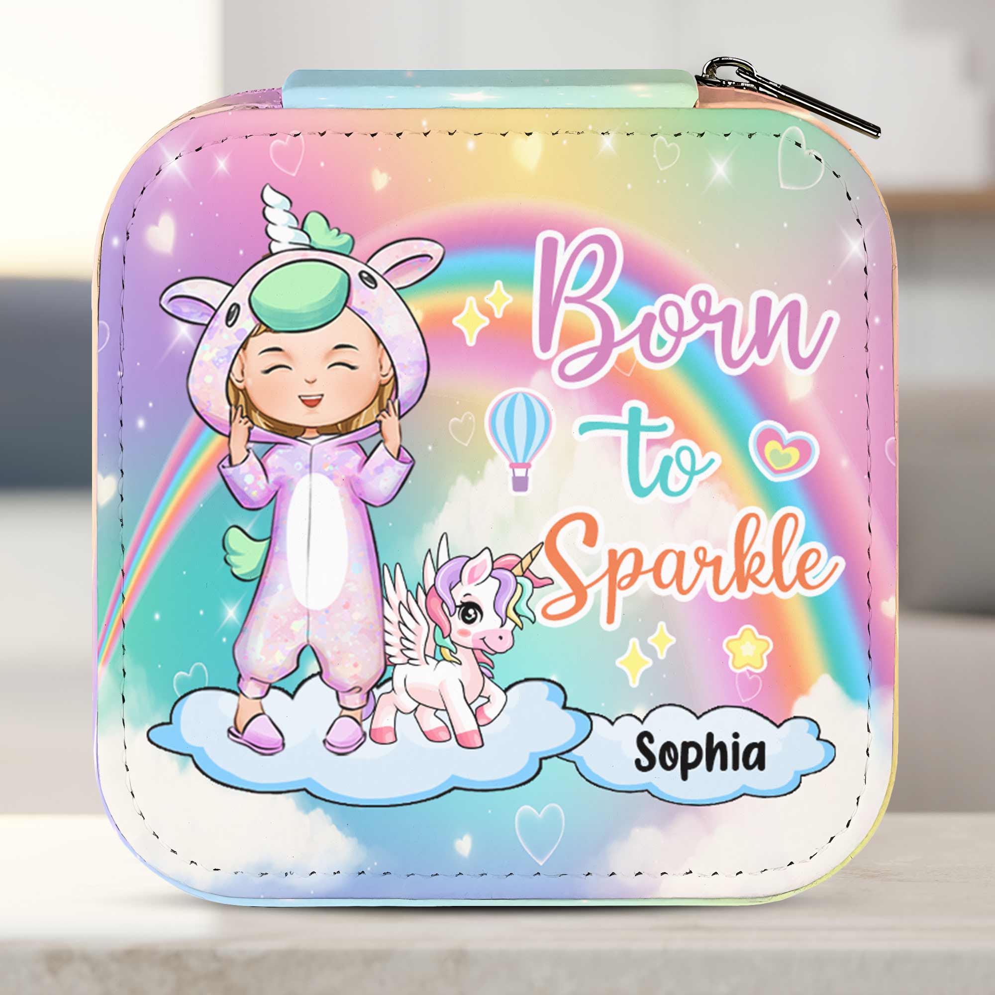 Born To Sparkle - Personalized Jewelry Box