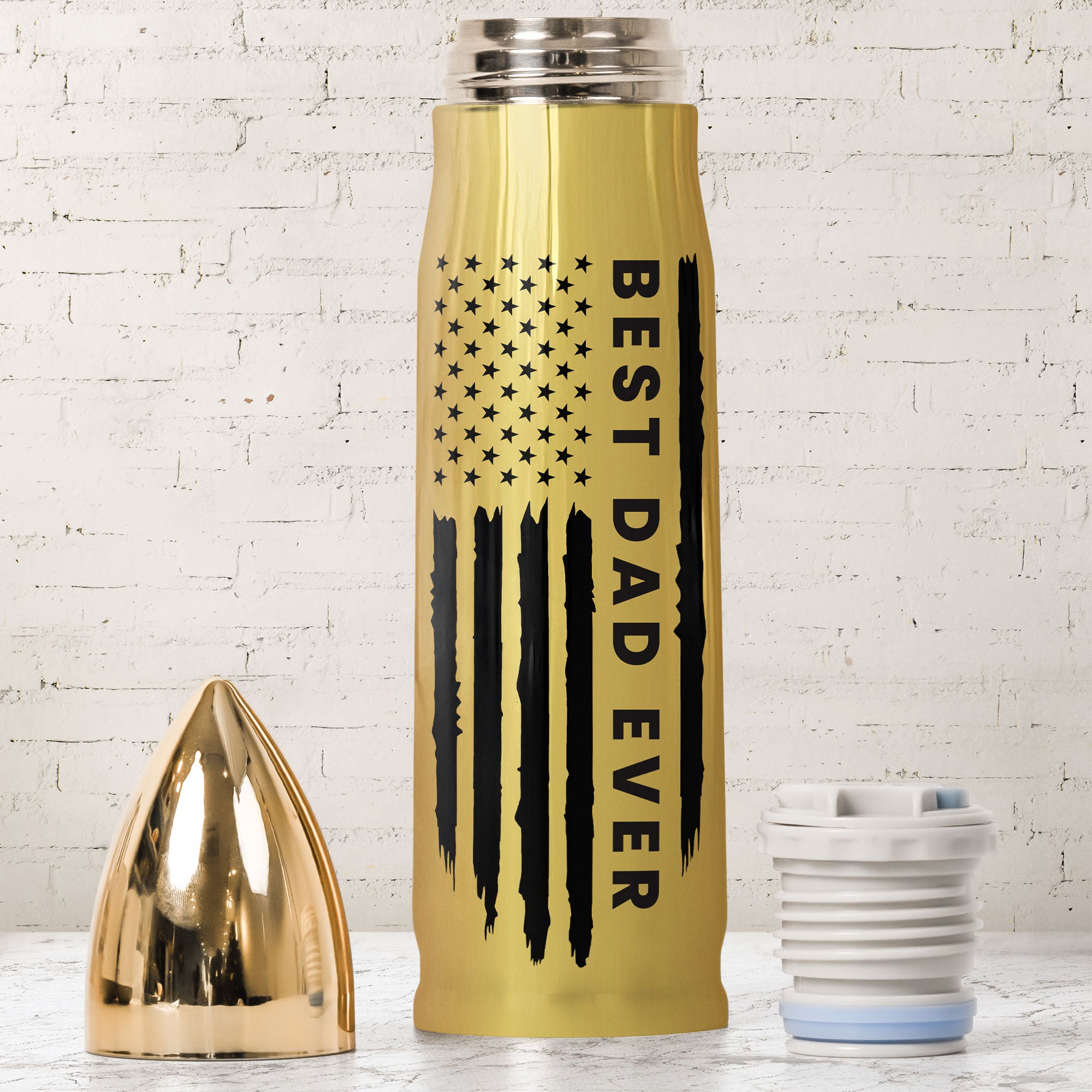 Bullet Tumbler Custom Best Dad Ever - Personalized Tumbler Cup