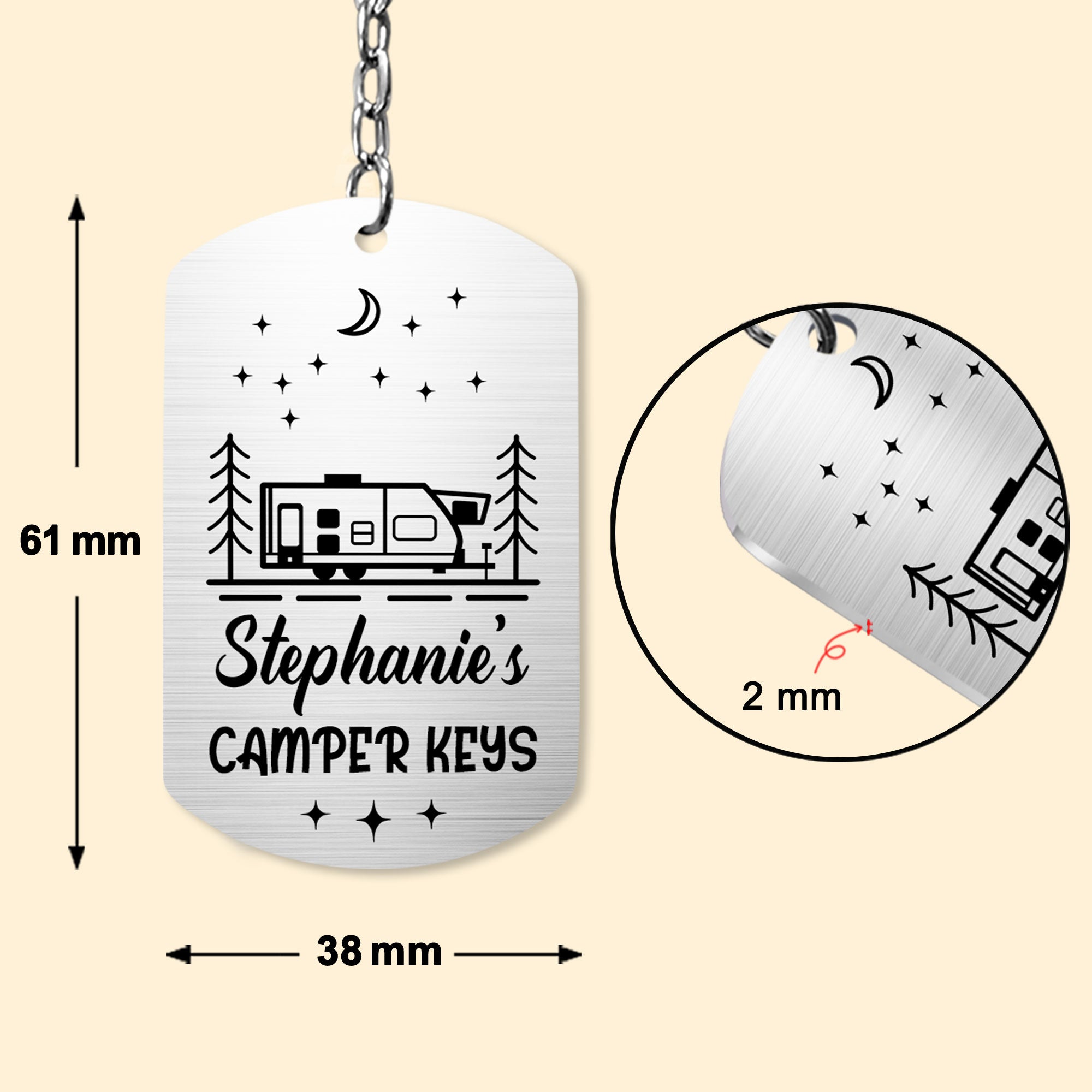 Camper Keys - Personalized Keychain