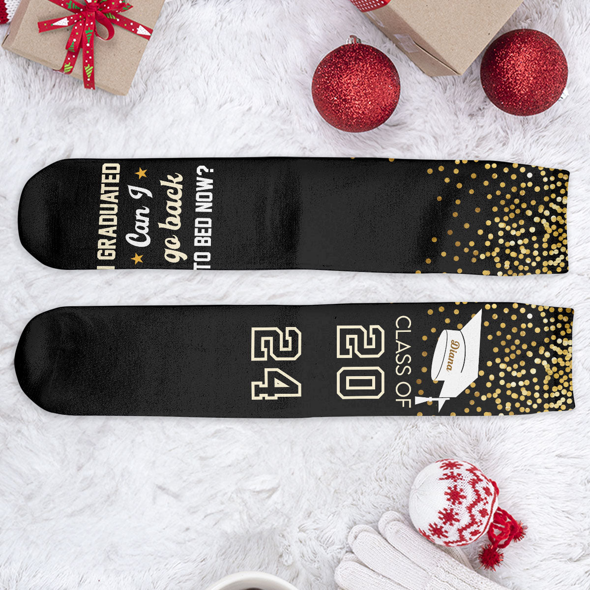 Can I Go Back To Bed Now? - Personalized Crew Socks