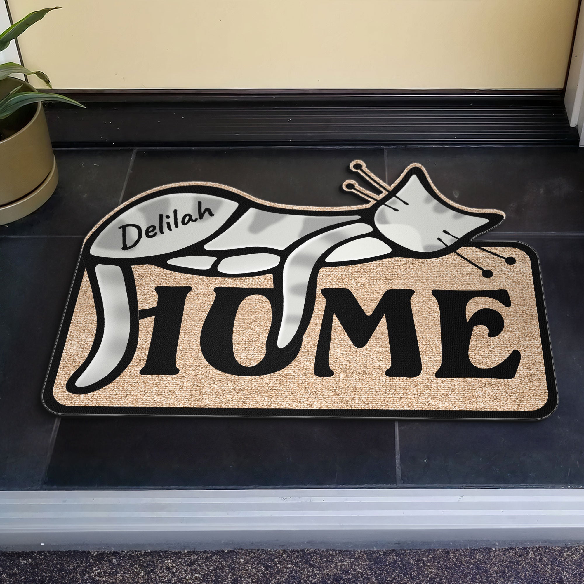 Cat Home - Personalized Doormat