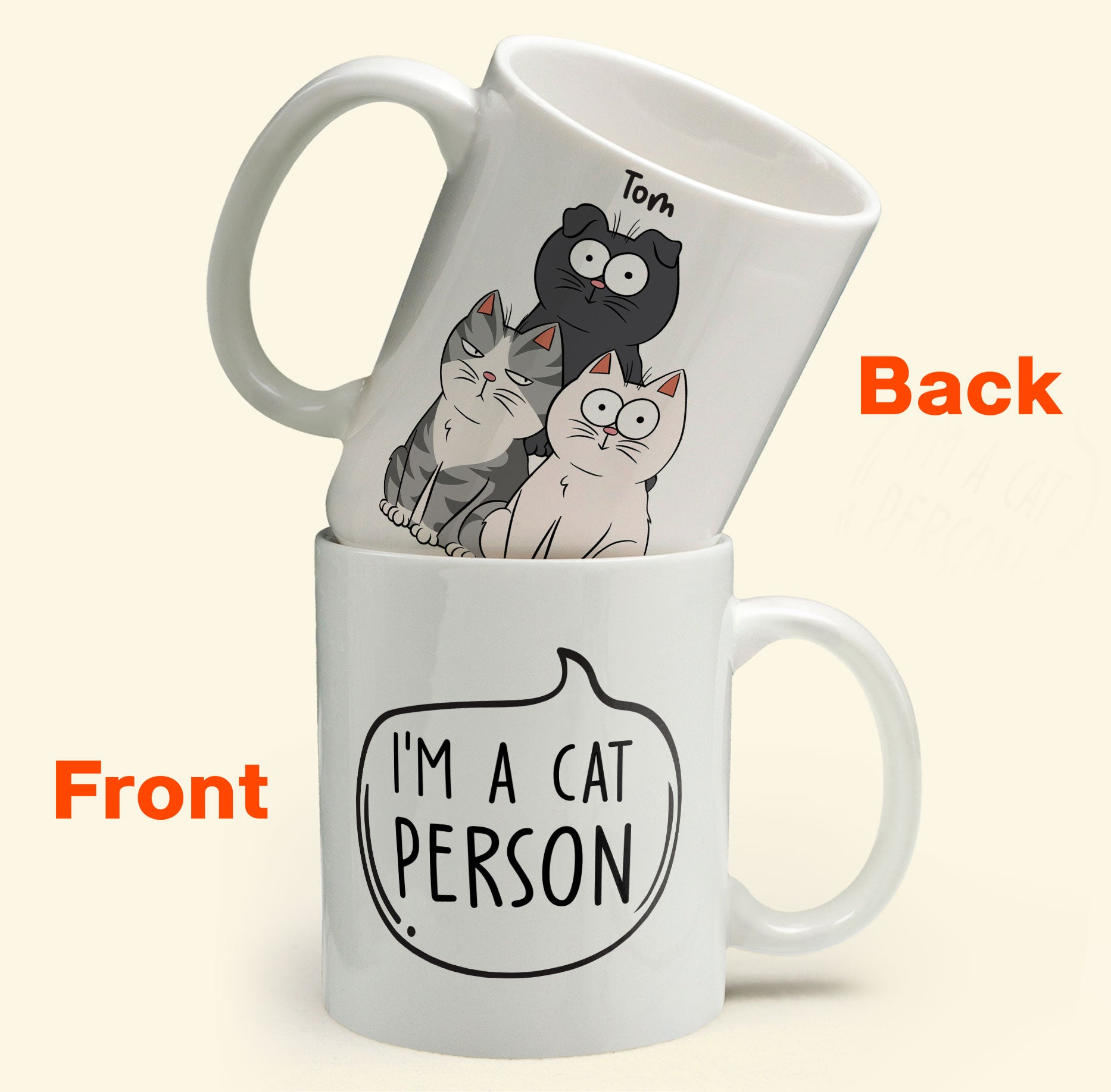 Cat Person - Personalized Mug