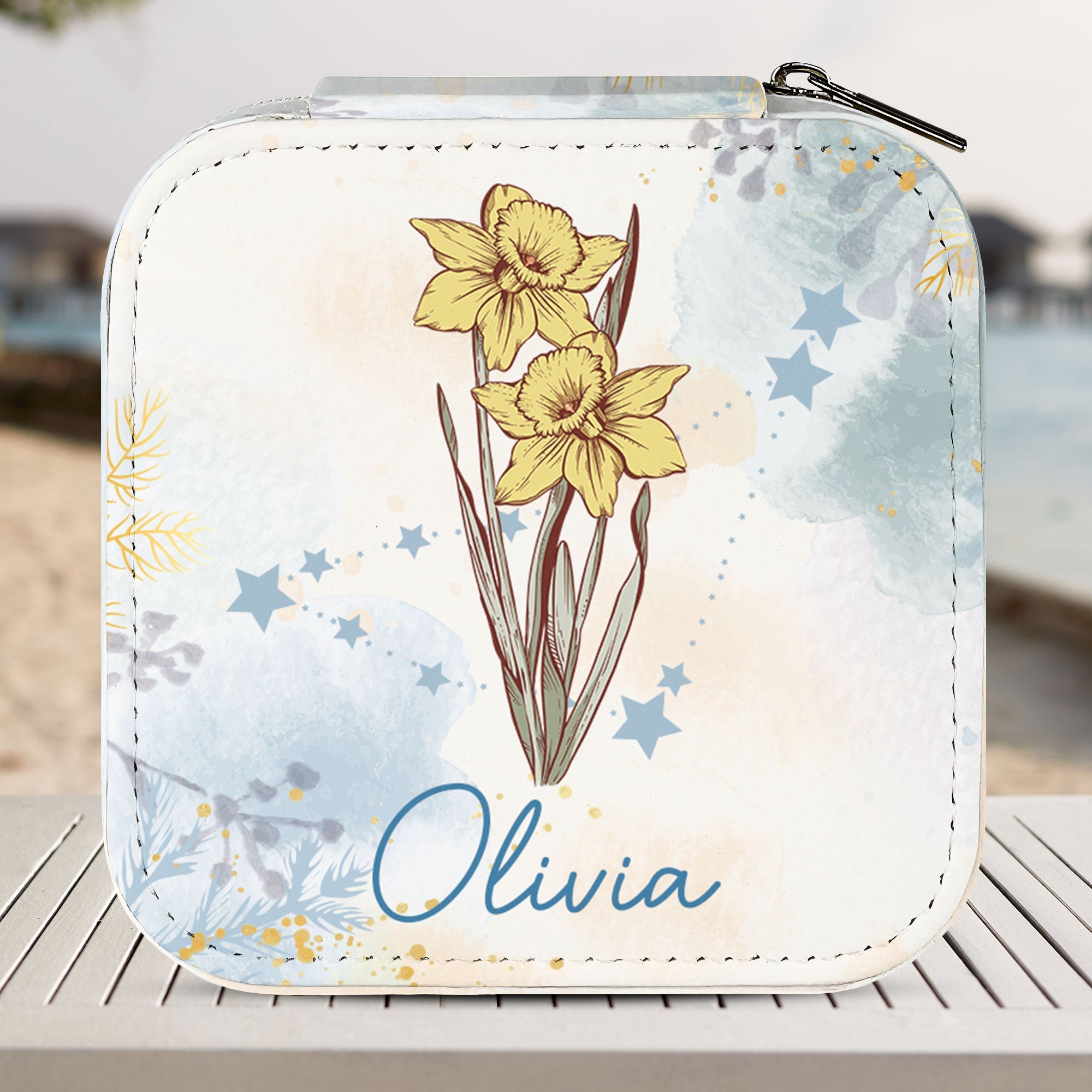 Celestial Birth Flower - Personalized Jewelry Box