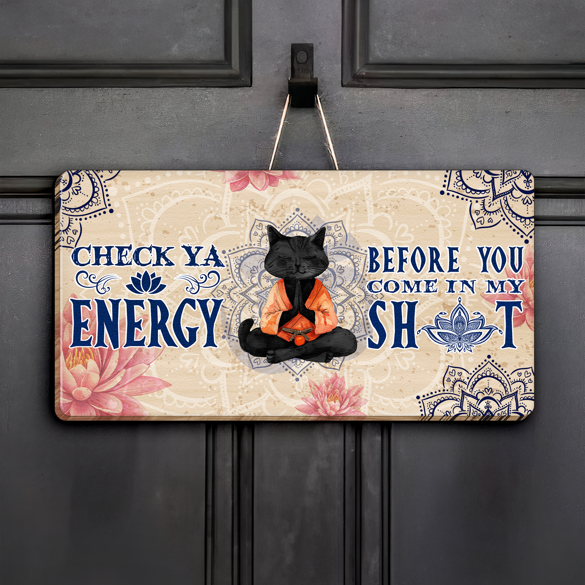 Check Ya Energy Before You Come In This House - Personalized Wood Sign