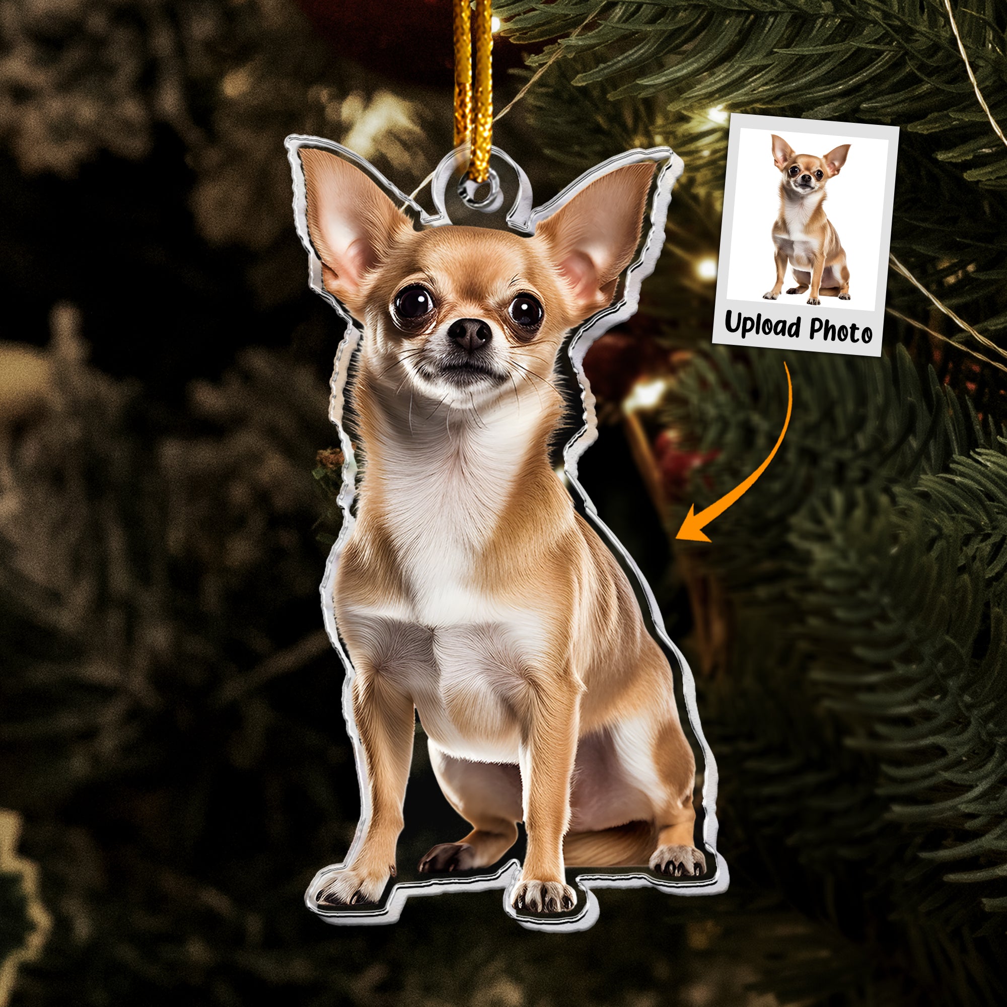 Chihuahua Dog Ornaments - Personalized Acrylic Photo Ornament