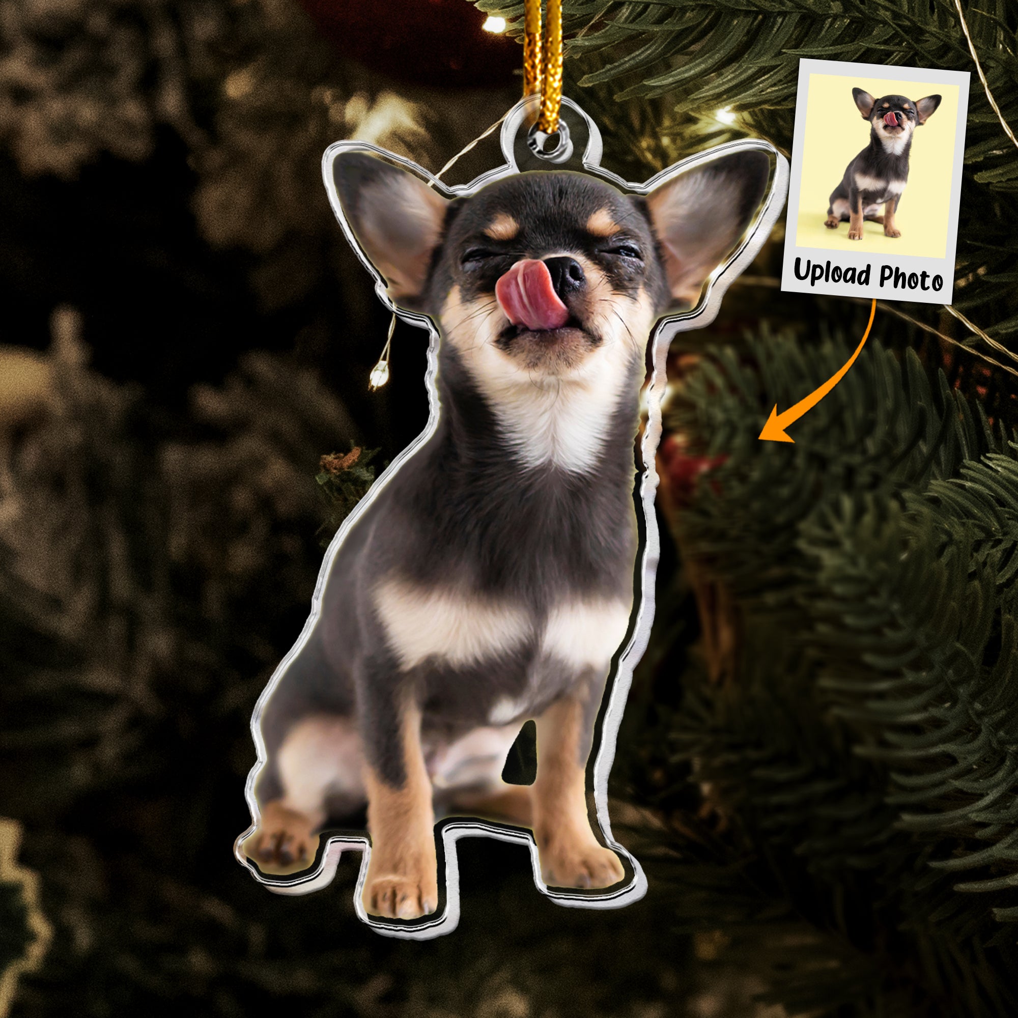 Chihuahua Dog Ornaments - Personalized Acrylic Photo Ornament