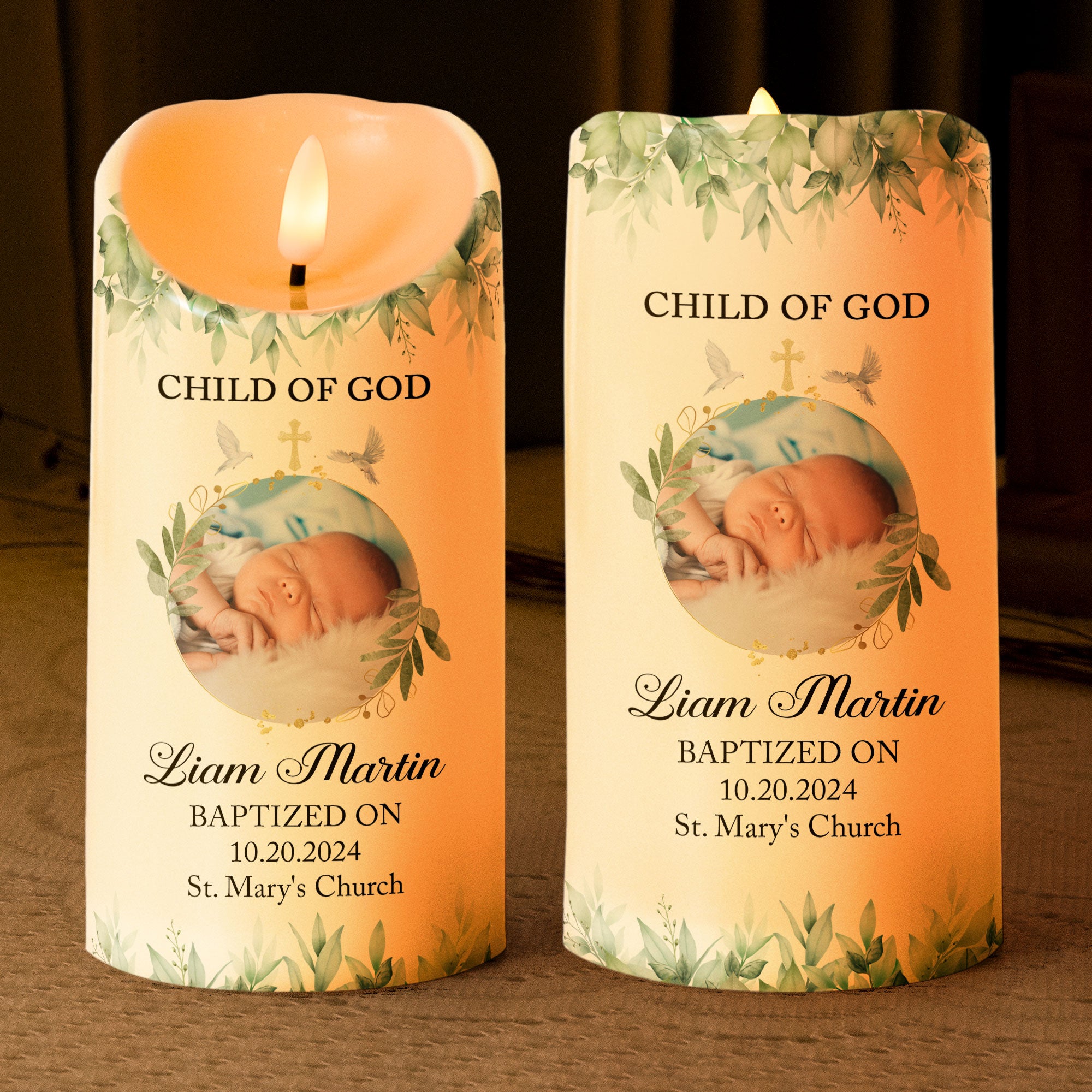 Child Of God - Personalized Photo LED Candle