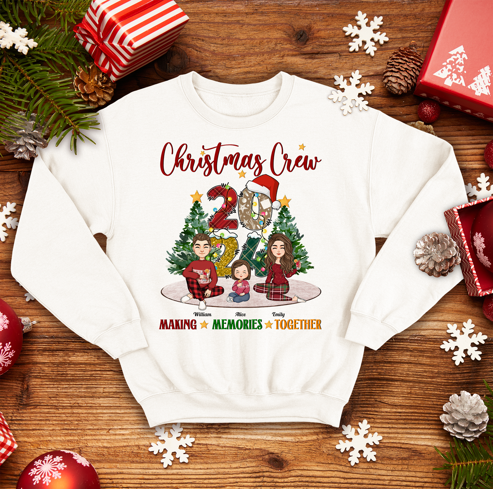 Christmas 2024 Making Memories Together - Personalized Shirt