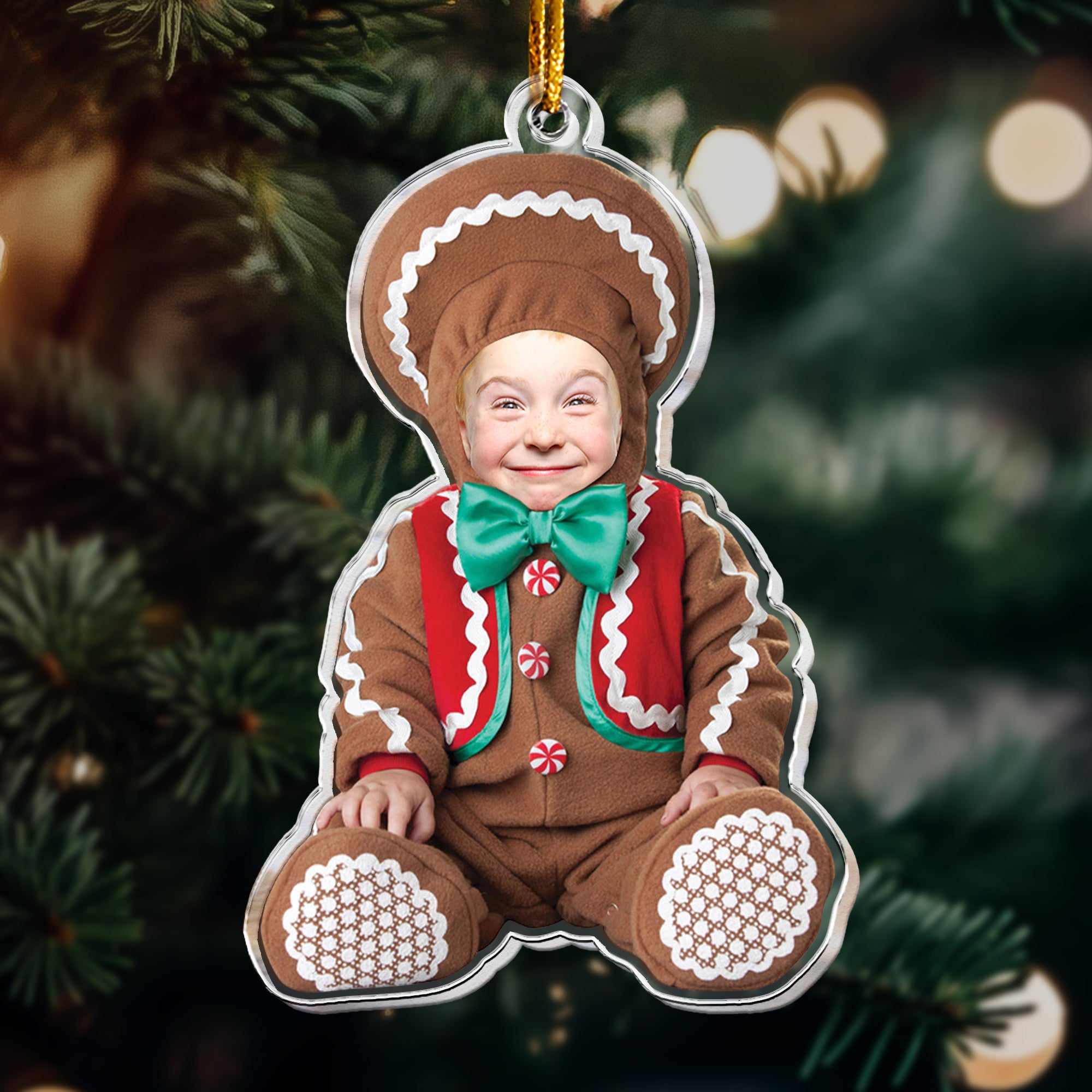 Christmas Baby Funny - Personalized Acrylic Photo Ornament