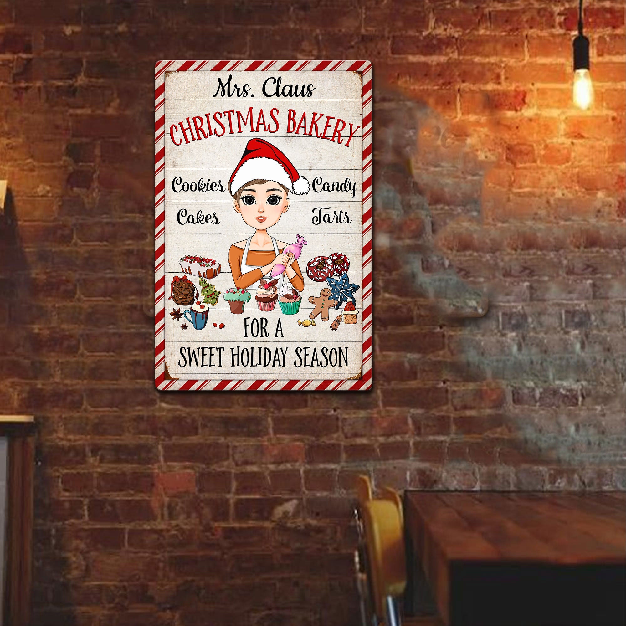 Christmas Bakery - Personalized Metal Sign