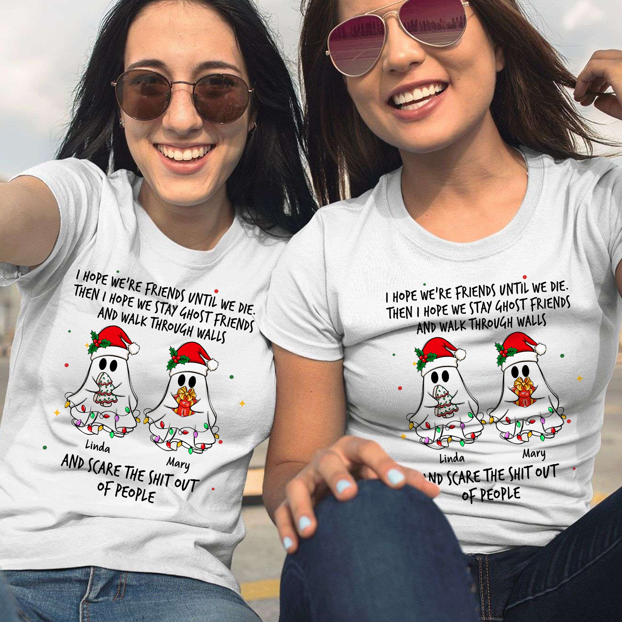 Christmas Ghost Friends - Personalized Shirt