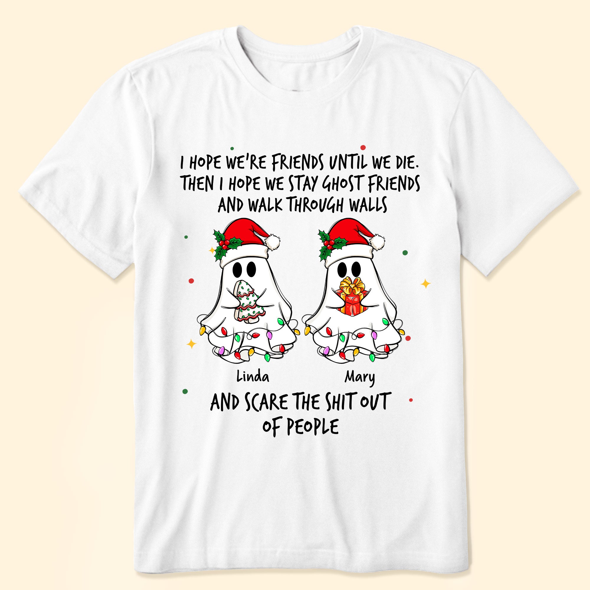 Christmas Ghost Friends - Personalized Shirt