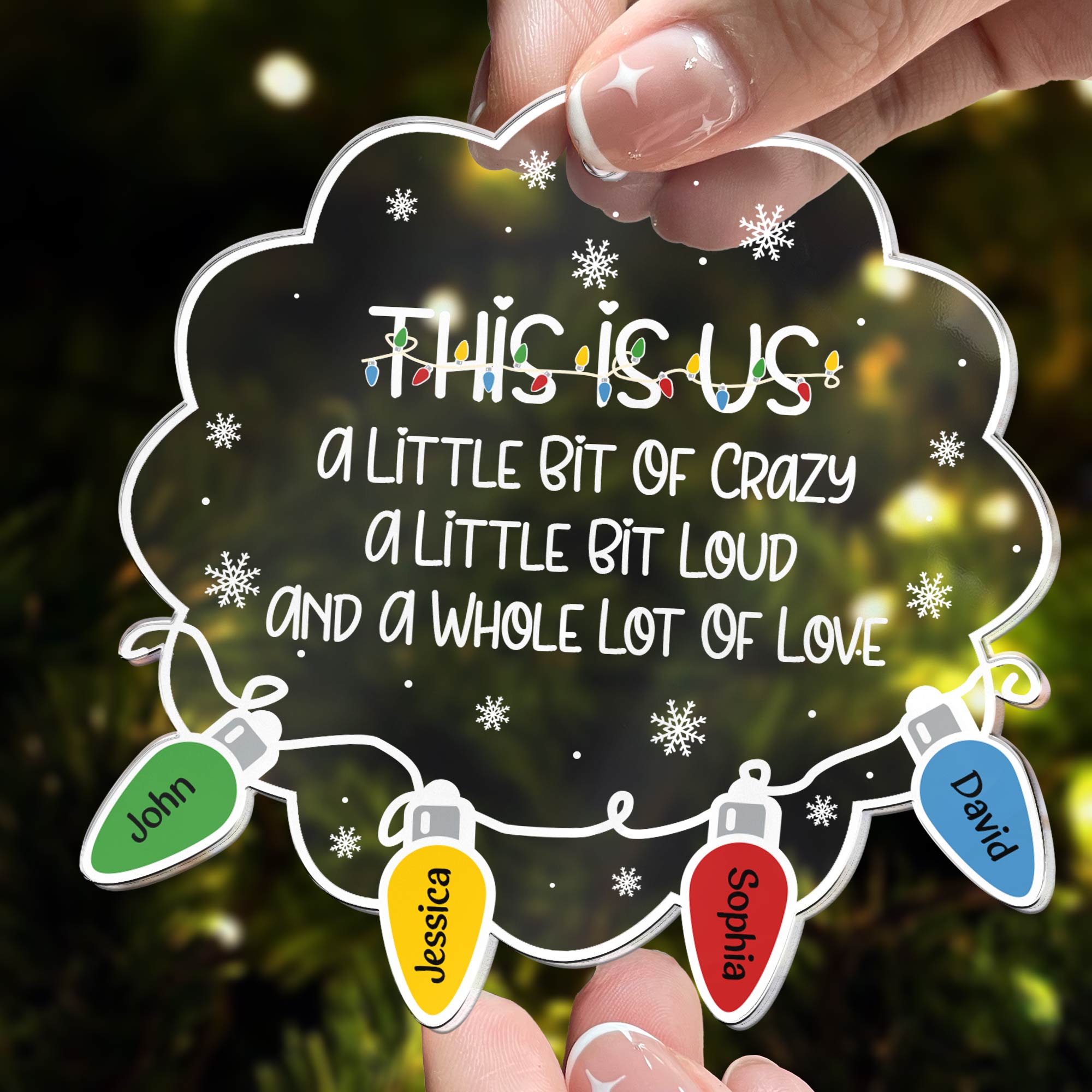 Christmas Light - Personalized Acrylic Ornament