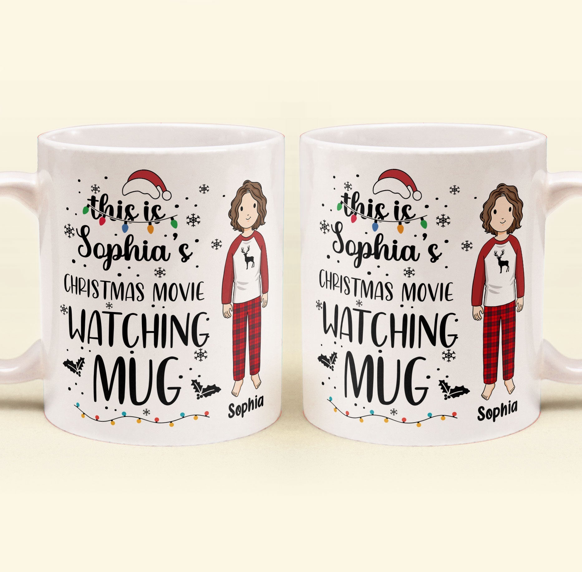 Christmas Movie Watching Mug - Personalized Mug