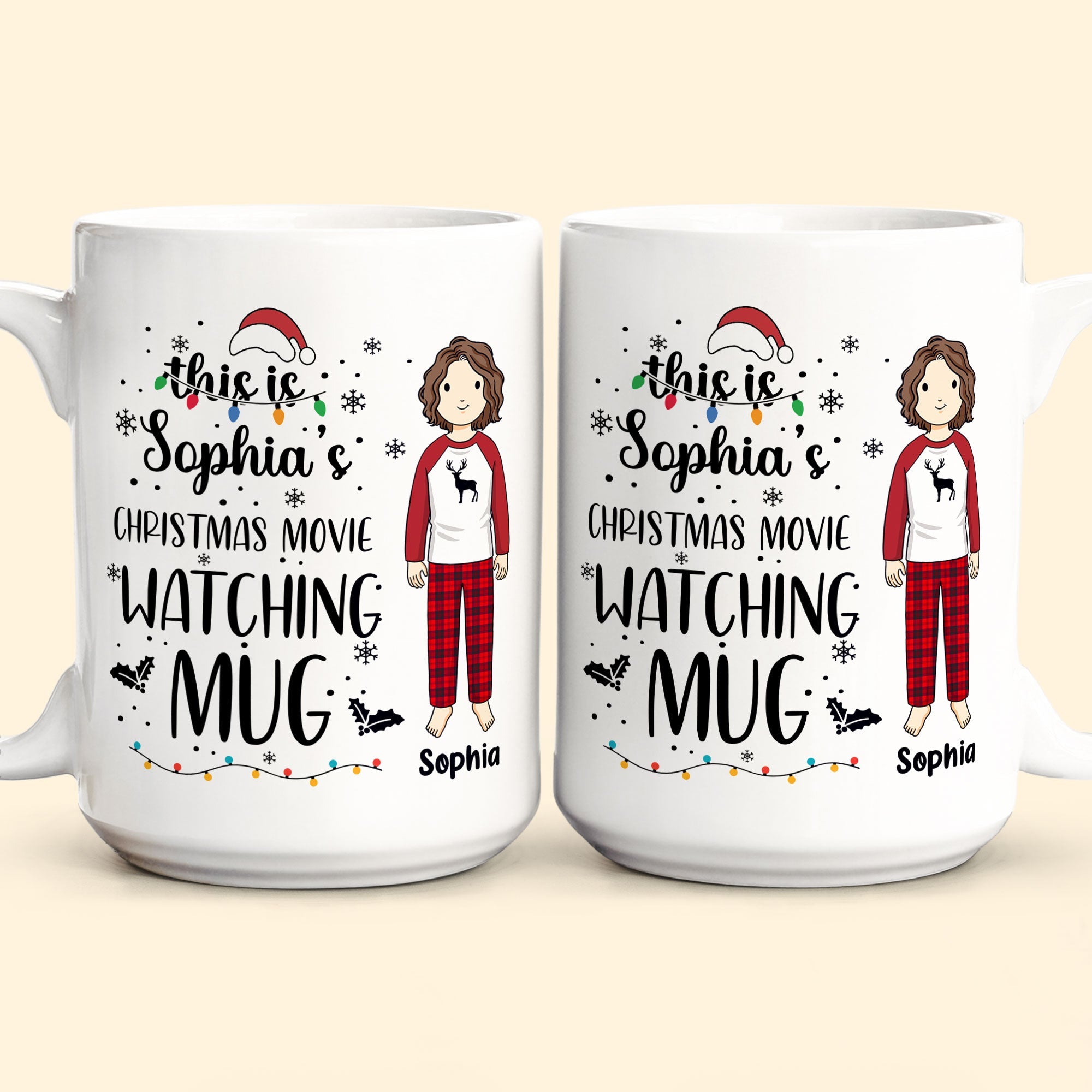 Christmas Movie Watching Mug - Personalized Mug