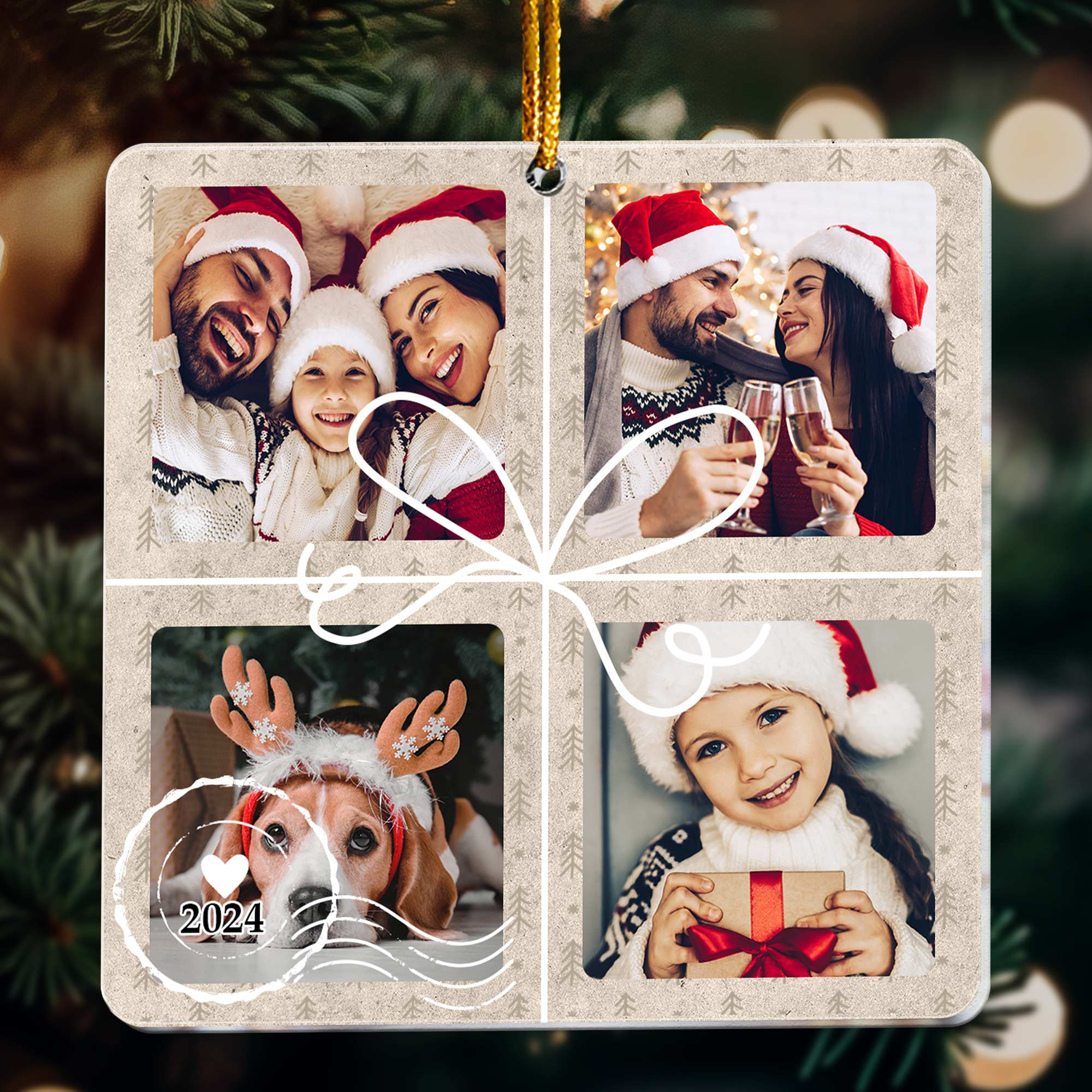 Christmas Special Delivery - Personalized Acrylic Photo Ornament