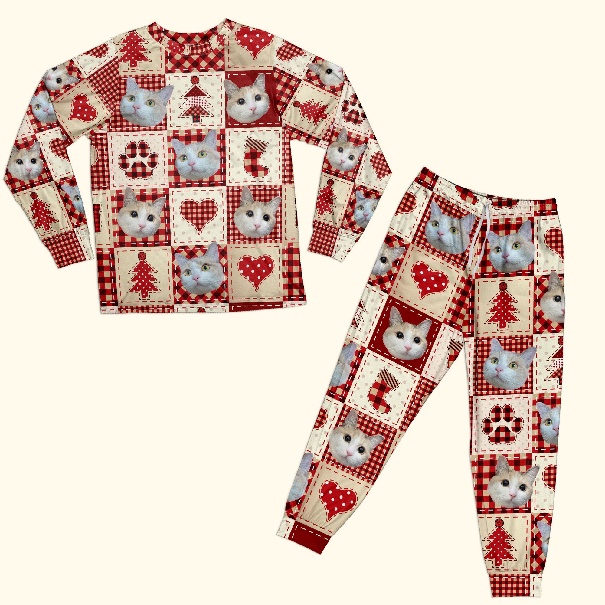 Christmas Ugly Pet Pajamas - Personalized Photo Pajamas Set