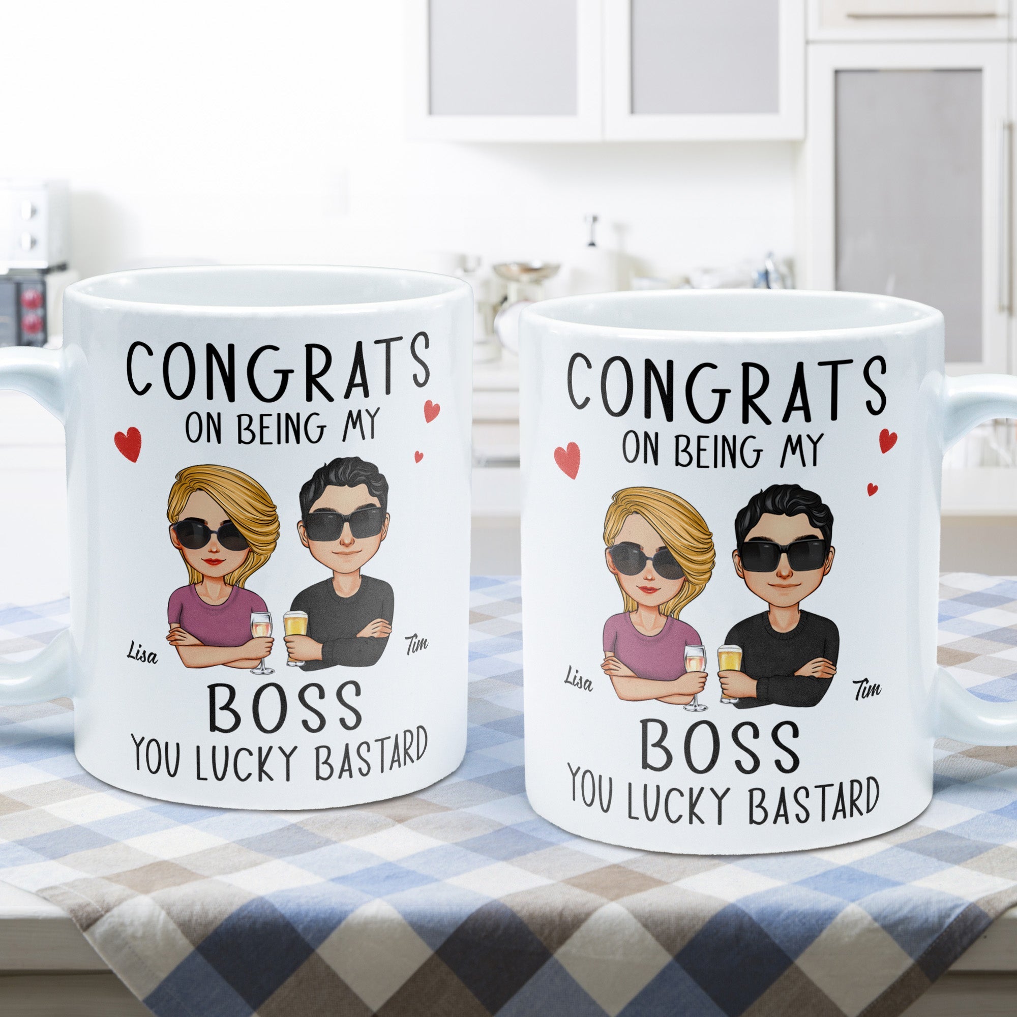 Congrats On Being My Boss - Personalized Mug