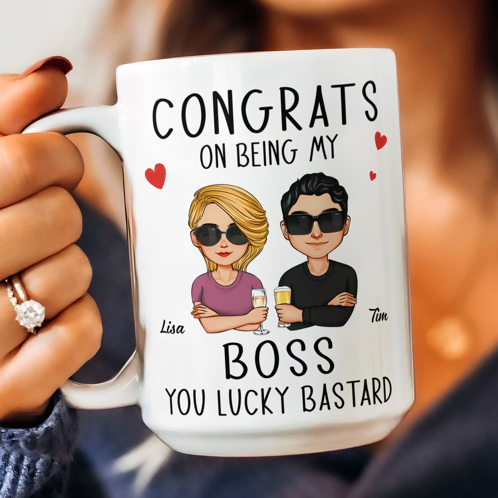 Congrats On Being My Boss - Personalized Mug