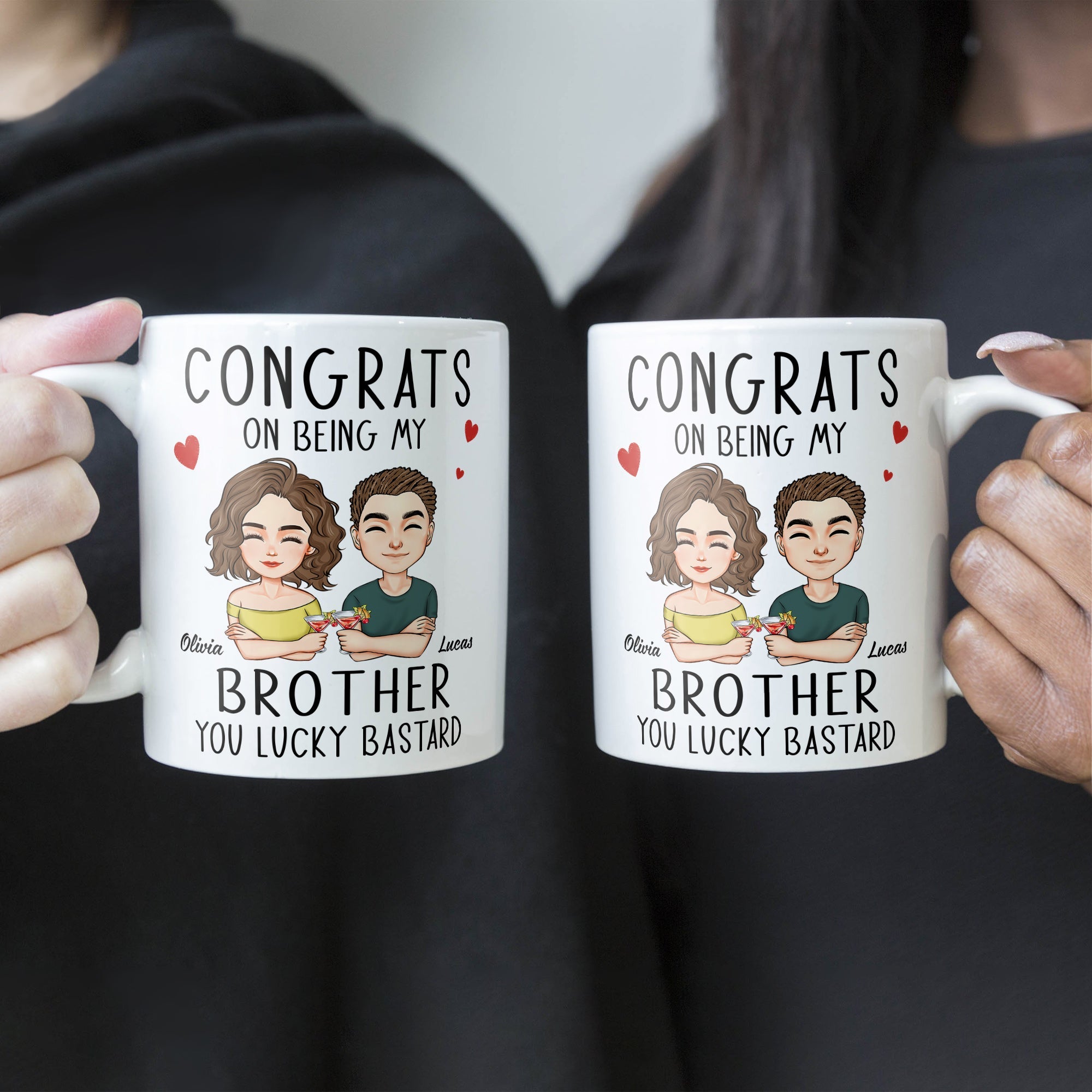 Congrats On Being My Brother - Personalized Mug