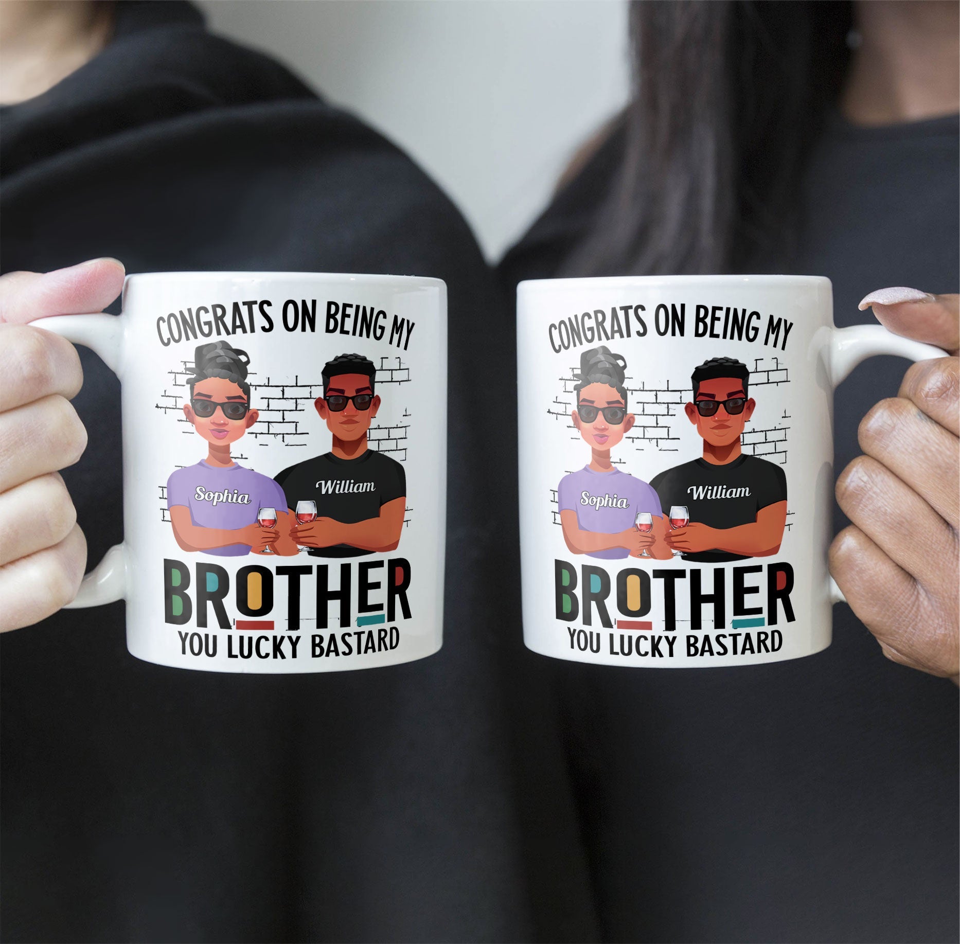 Congrats On Being My Brother - Personalized Mug