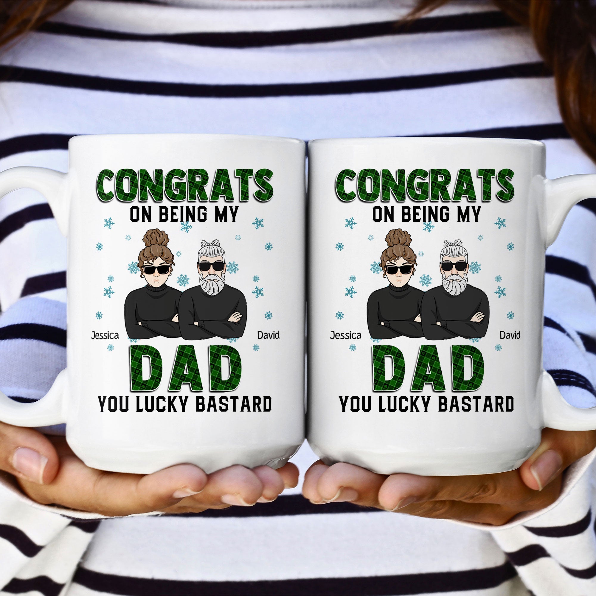 Congrats On Being My Dad - Personalized Mug