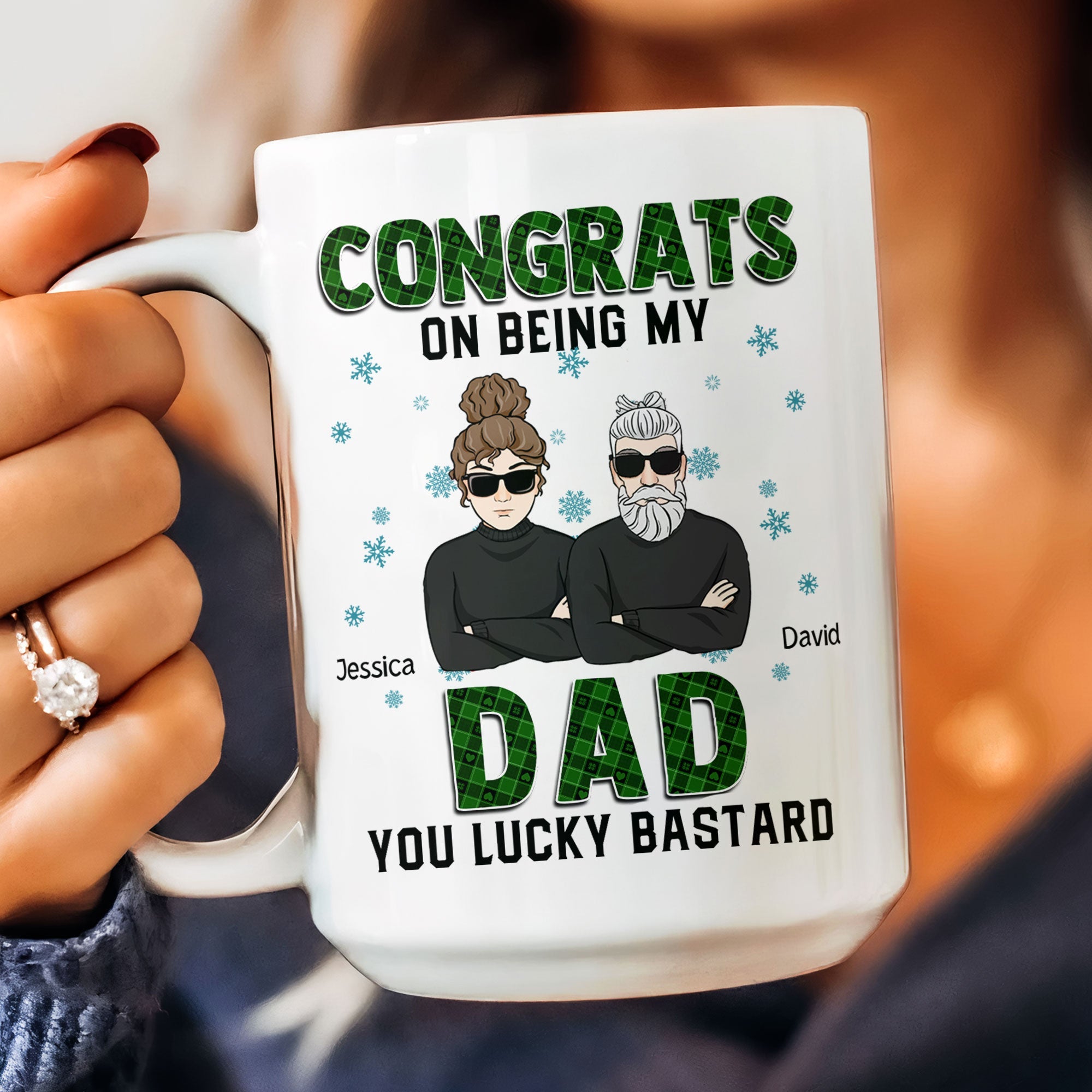 Congrats On Being My Dad - Personalized Mug