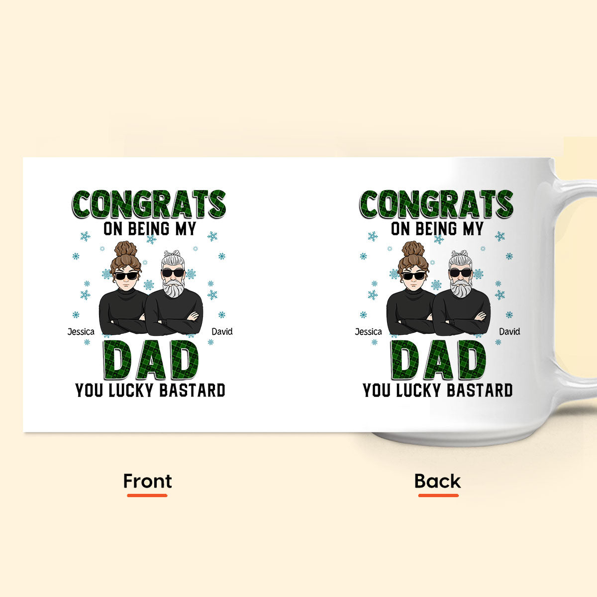 Congrats On Being My Dad - Personalized Mug